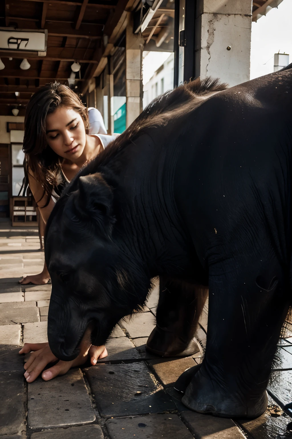 elefante conmovimiento