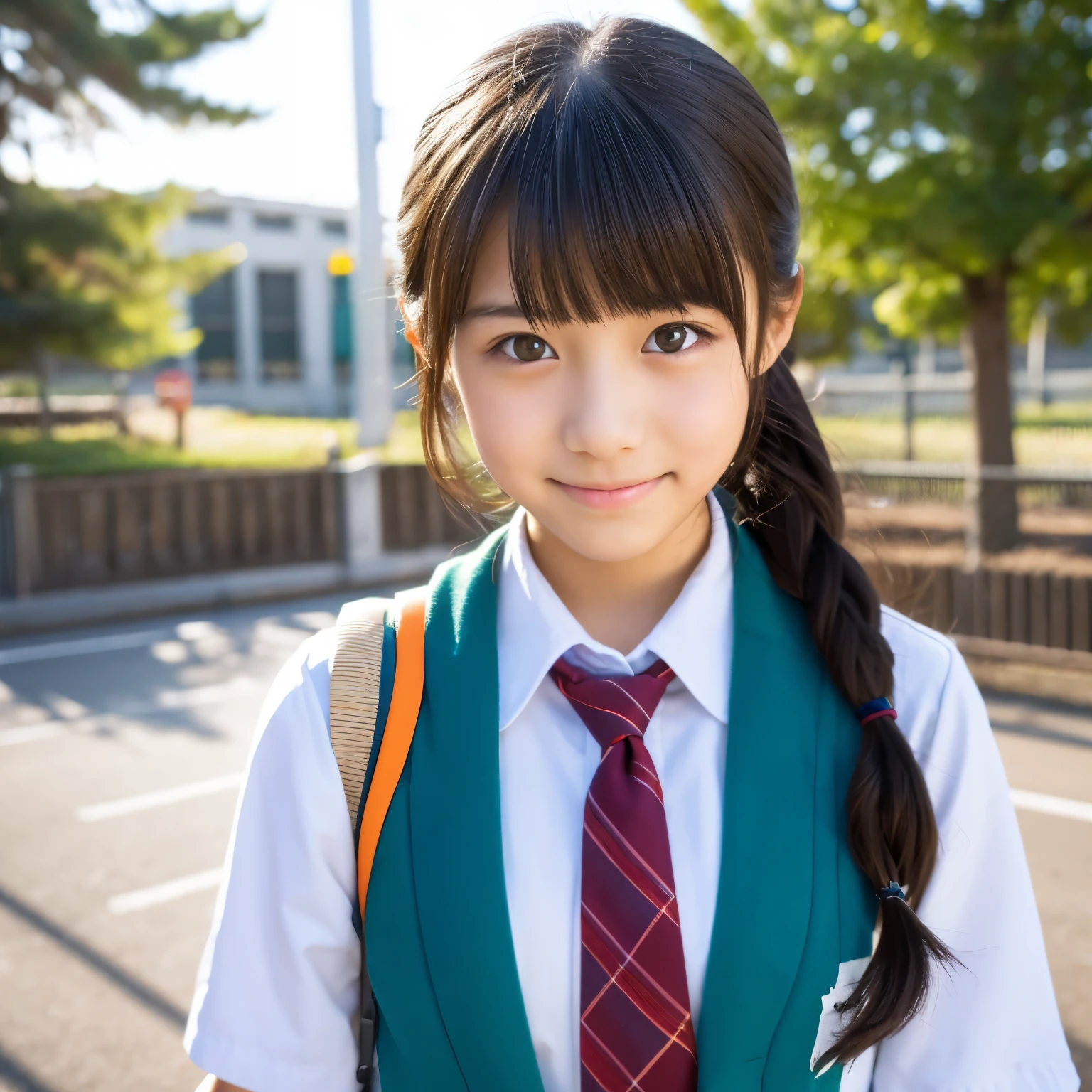 Cute Japanese junior high school girl