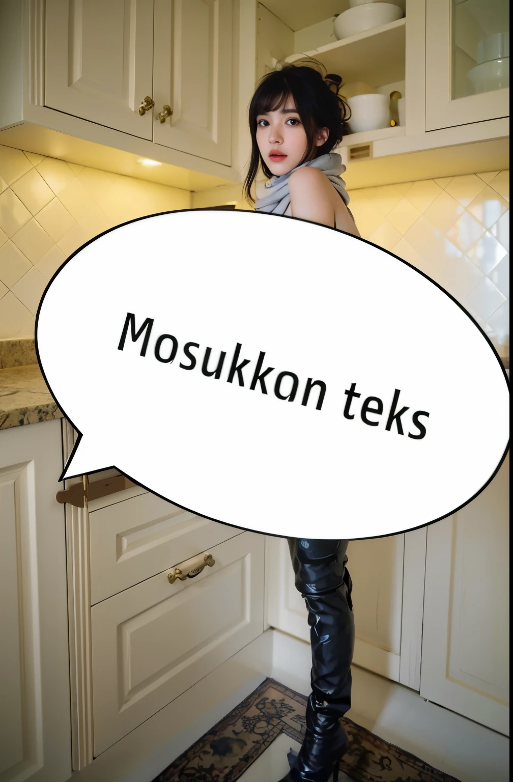(Best quality, 8k, 32k, Masterpiece, UHD:1.2) "Generate a captivating artwork featuring a young Japanese girl model with short, sleek black hair styled in a chic bob haircut. Envision her bathed in dramatic cinematic lighting, creating an atmosphere of allure and mystery. Emphasize a romantic aesthetic vibe, showcasing the model in a poised and elegant pose that evokes a sense of intimacy and sophistication. Utilize warm and soft tones to enhance the romantic ambiance, and consider incorporating elements like flowing fabrics or flowers to add a touch of ethereal beauty. Capture the essence of romance and beauty through the model's expression, the play of light and shadows, and the overall aesthetic, creating a visually compelling and emotionally resonant piece."
