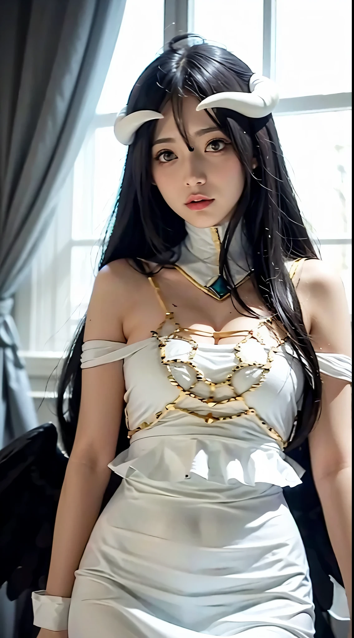 albedo、devil horns