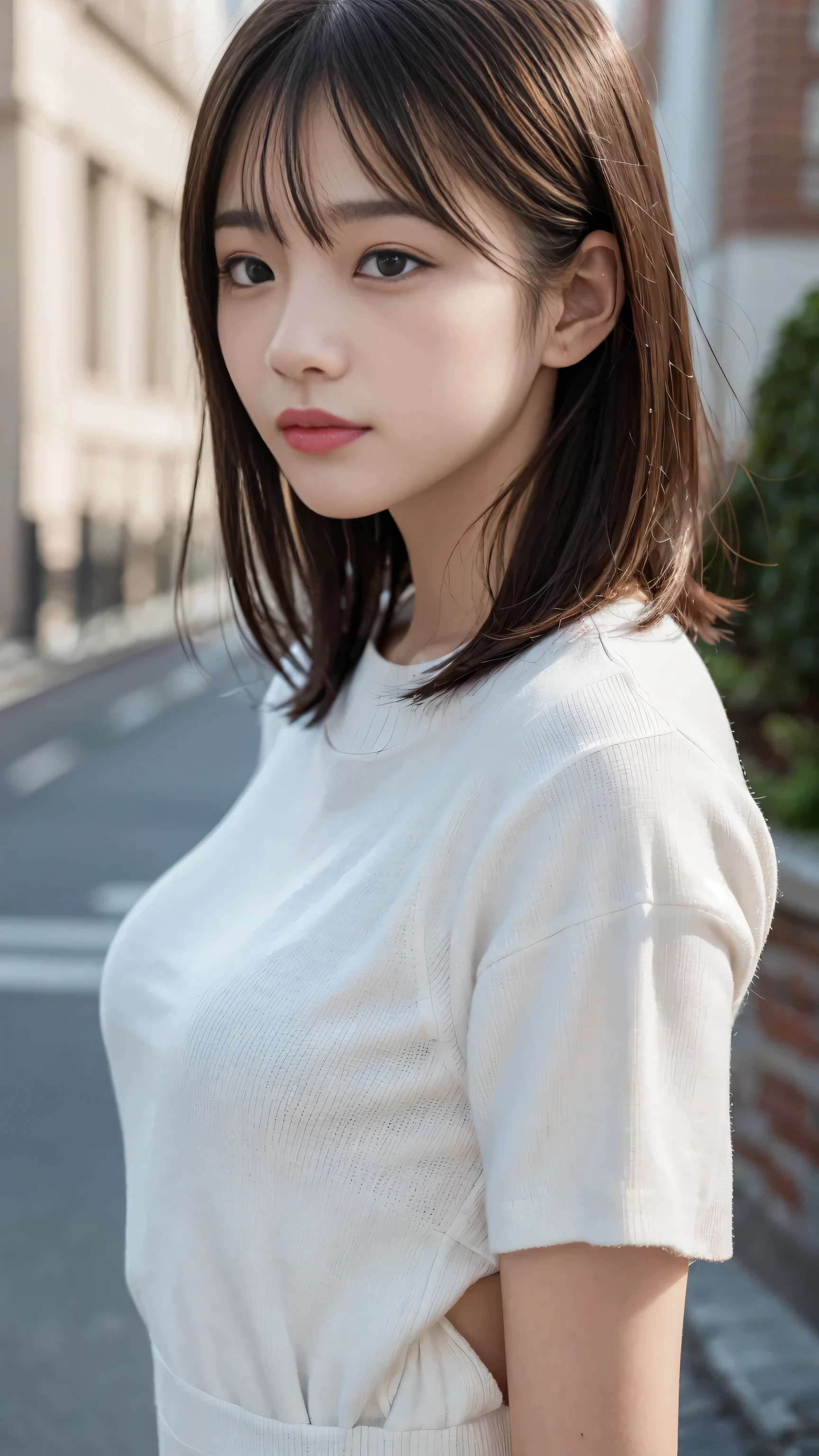 (8K, Raw photo, highest quality, masterpiece:1.2), super detailed, 超High resolution, High resolution,(realistic, photo realistic:1.4),Depth of the bounds written, realistic shadow, caustics, natural shading, photon mapping, fine-grained, perfect concentration,
break
cinematic lighting, soft lighting, HDR, Sigma 24mmF/2.8, ISO400, 1/125 seconds shutter,very delicate and beautiful, very detailed, 8K wallpaper, wonderful, finely, huge file size, very detailed CG, unity 8K wallpaper, official art, perfect artwork, production art,
break
((detailed and beautiful eyes, natural color lip, Soft white skin that shines in every detail, 18-year-old)), 1 girl, alone, blush, Breast augmentation,
break
short hair, light brown hair, Fluffy bob cut,
break
eyebrows visible through hair, open your mouth, smile,
break
(secretary, suit:1.3), mini skirt, red bow,
break
looking at viewer,
break
from side