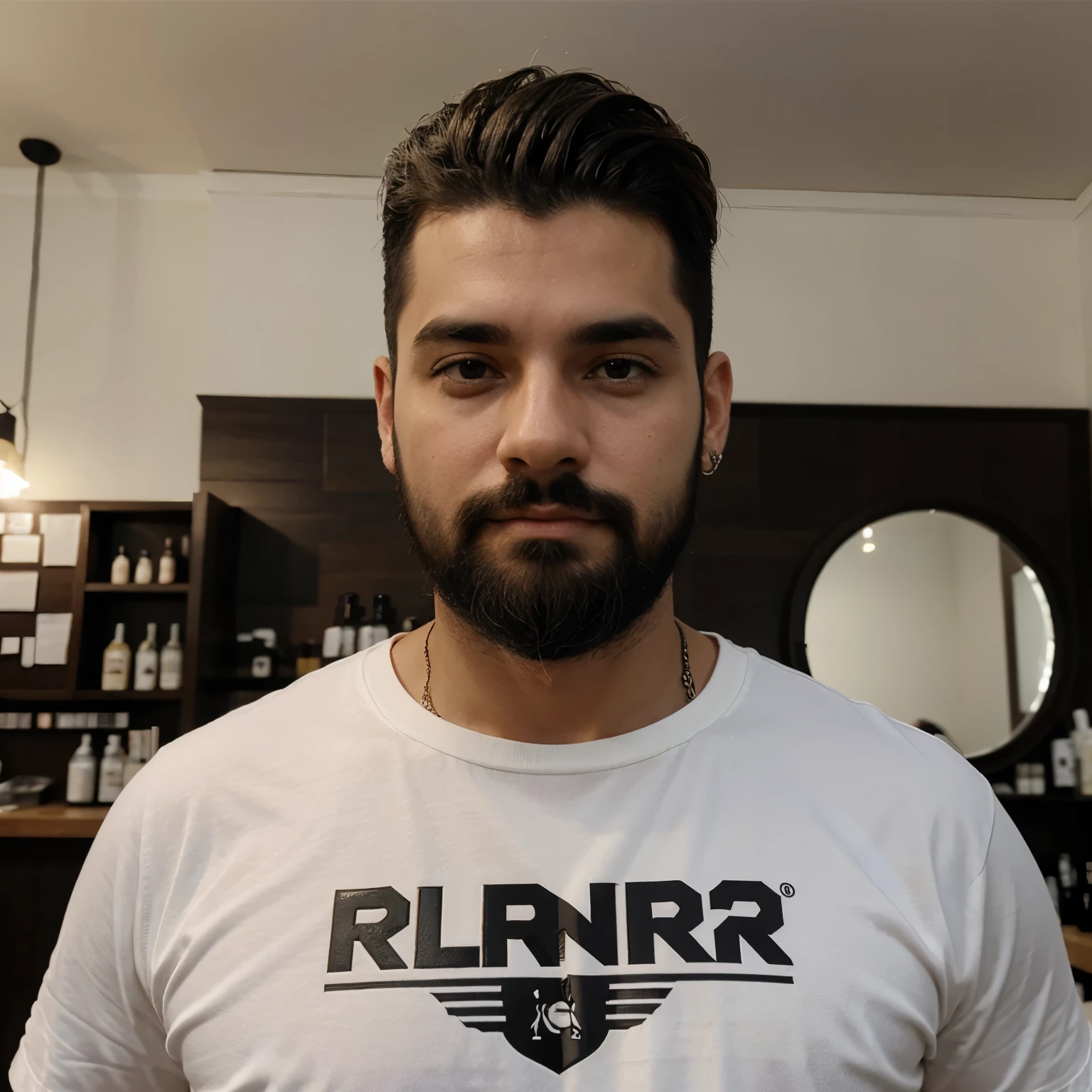 Crie um logo para barbearia Rocha