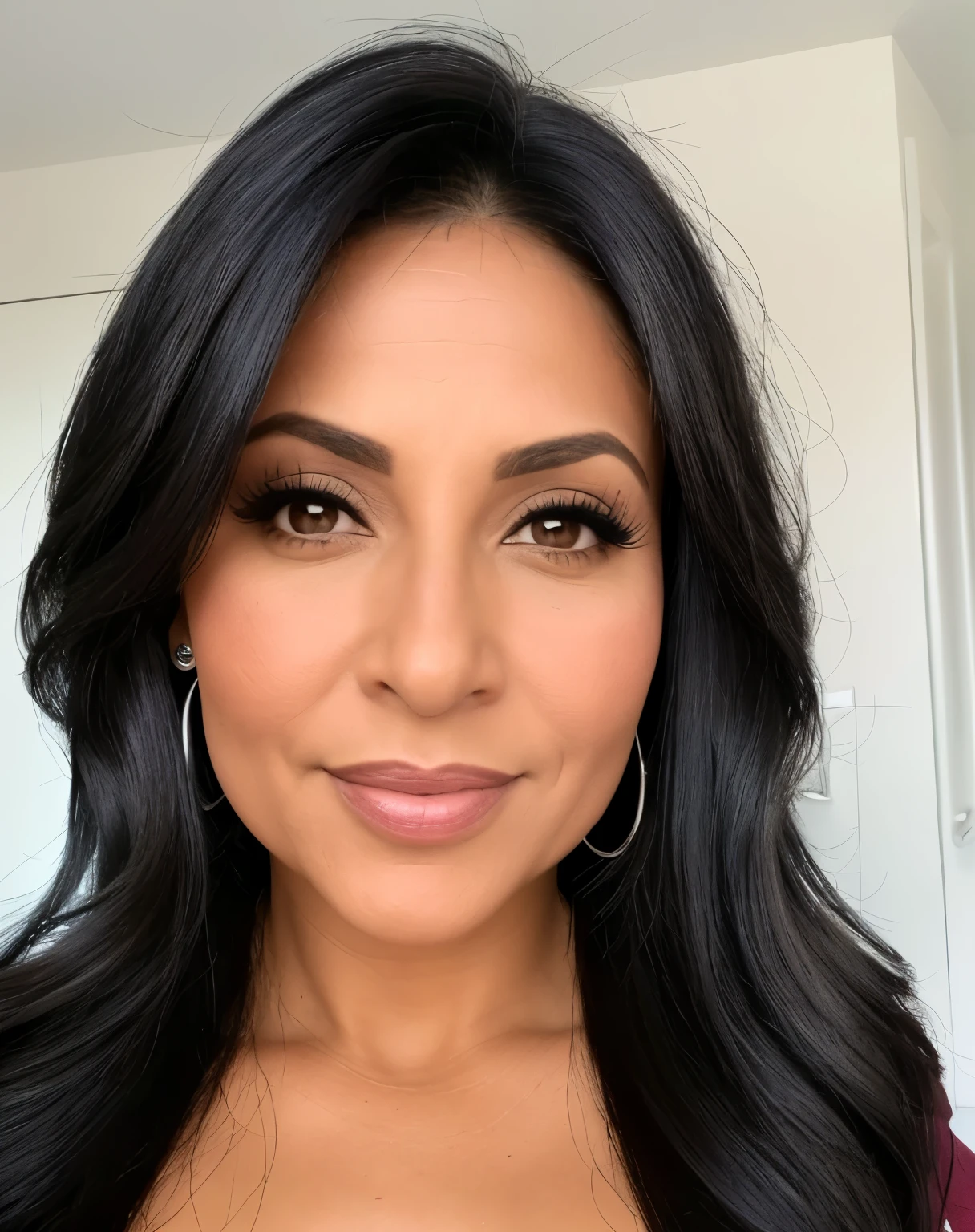 Rosto lindo, Mulher morena 50 anos, rosto perfeito cabelos preto ,selfie sexual