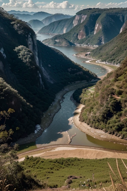 RAW photo of a landscape, from Brazil, small details, photorealistic, ultra-realistic photo, 8k uhd, dslr, soft lighting, high quality, film grain, Fujifilm XT3, (masterpiece)