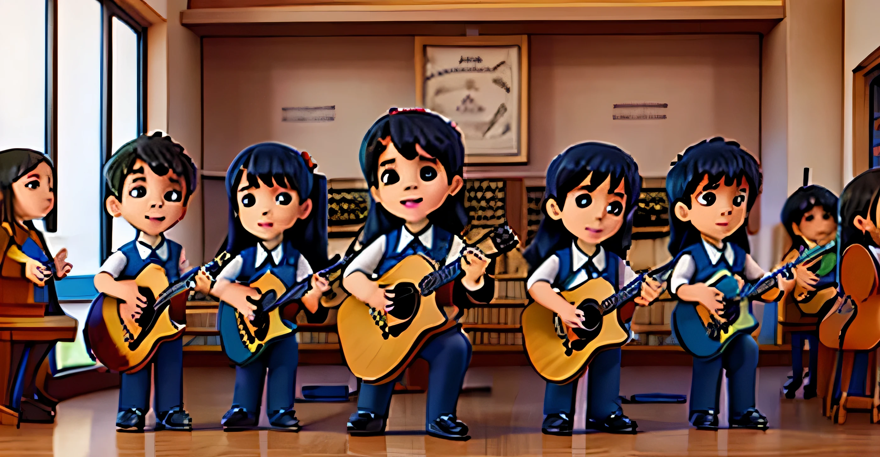 music school guitars for kids, banda de musica