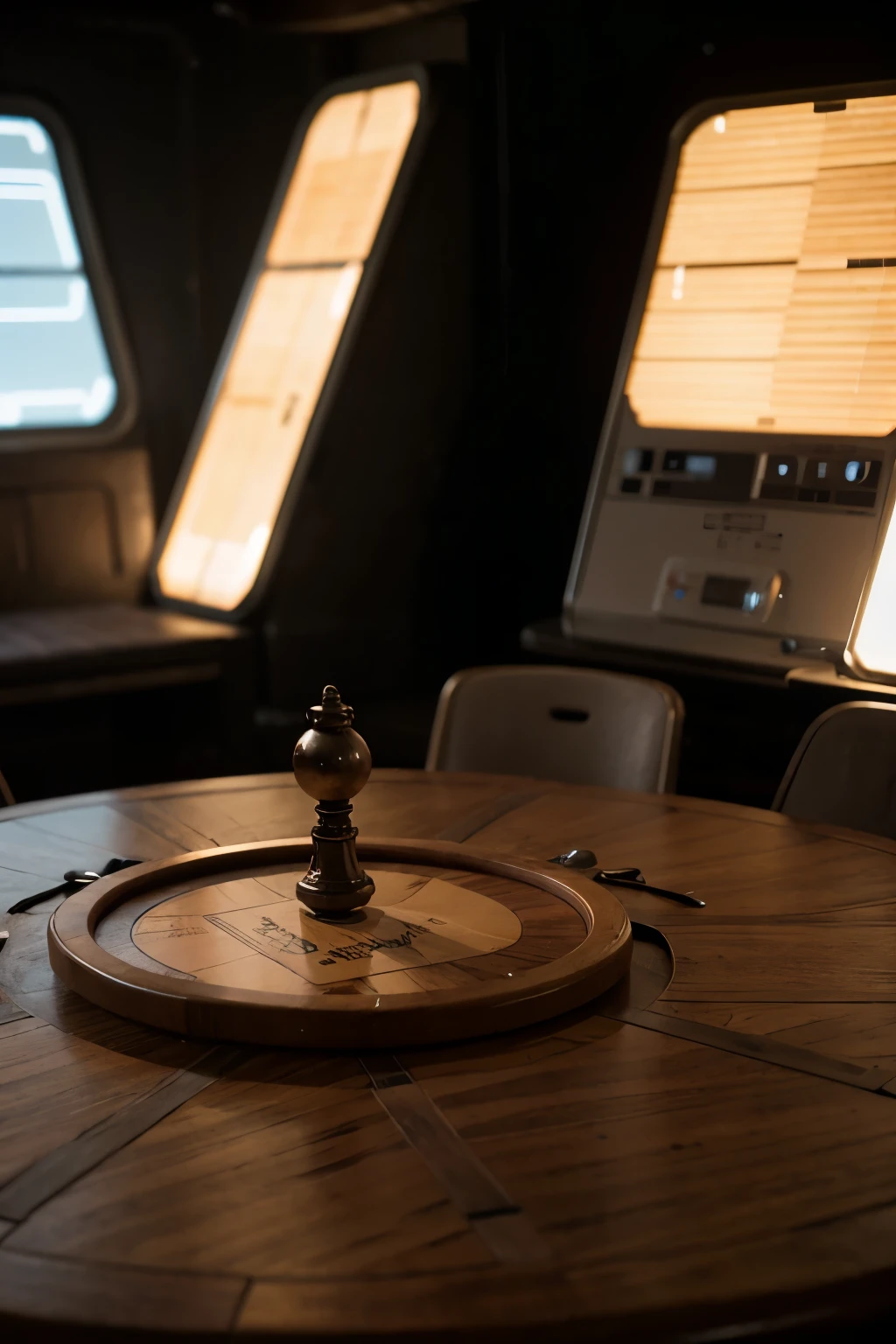 un tablero de juego mesa ambientado en el espacio con relojes