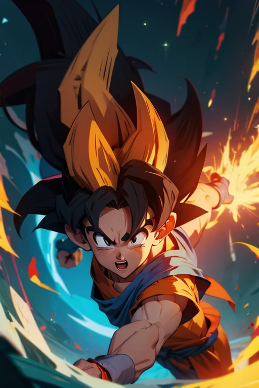 goku de fogo