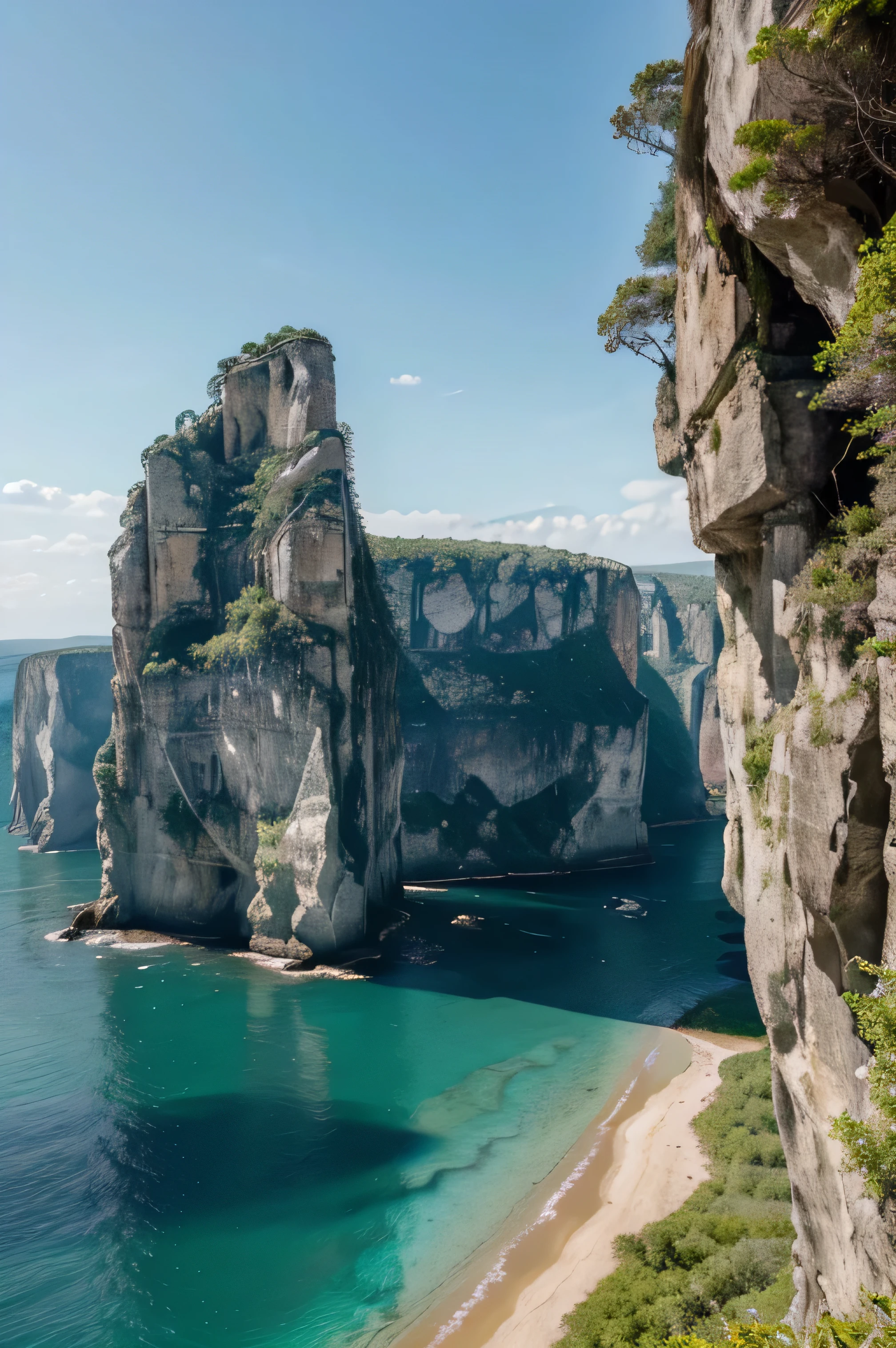 (best quality,4k,8k,highres,masterpiece:1.2),ultra-detailed,realistic,photorealistic:1.37,landscape,Lena Pillars,Russian natural beauty, majestic cliffs and rock formations, tranquil river flowing, vibrant green vegetation, clear blue sky, breathtaking view, pristine nature, stunning natural landscape, mirror-like reflection on the water surface, breathtaking scenery, awe-inspiring cliffs, untouched wilderness, peaceful atmosphere, remote and isolated location, dramatic and imposing geological formations, magical and enchanting place, picturesque beauty, serene and serene surroundings, tranquil and serene environment, untouched paradise,hidden gem, tranquil and idyllic spot