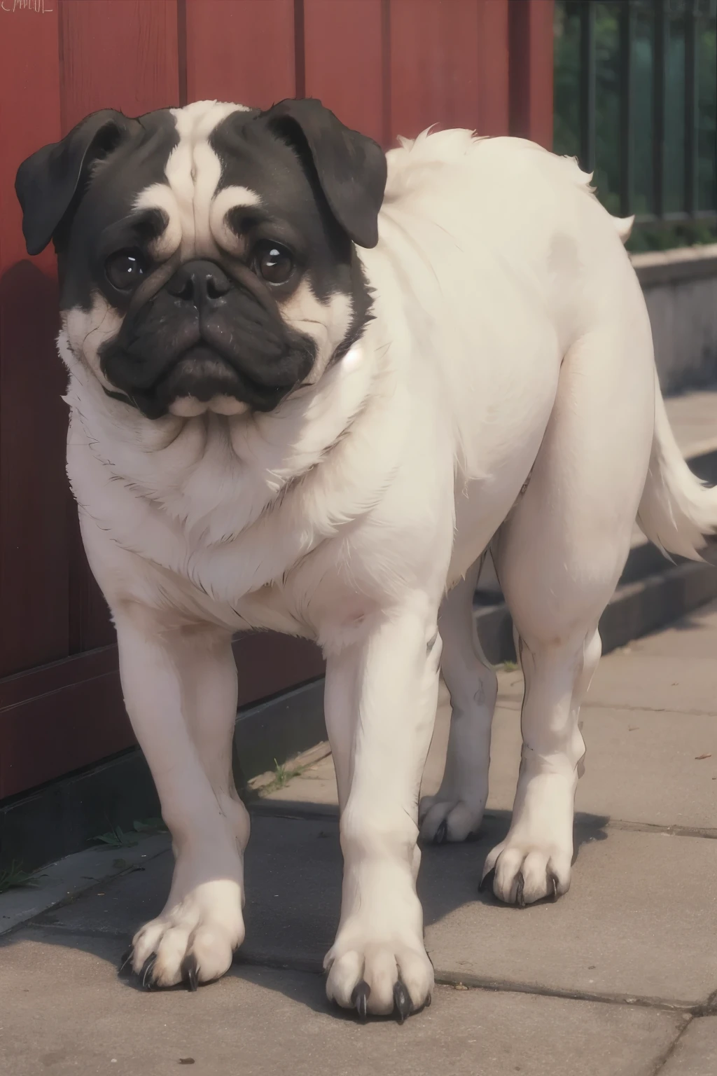 perro pug con alas