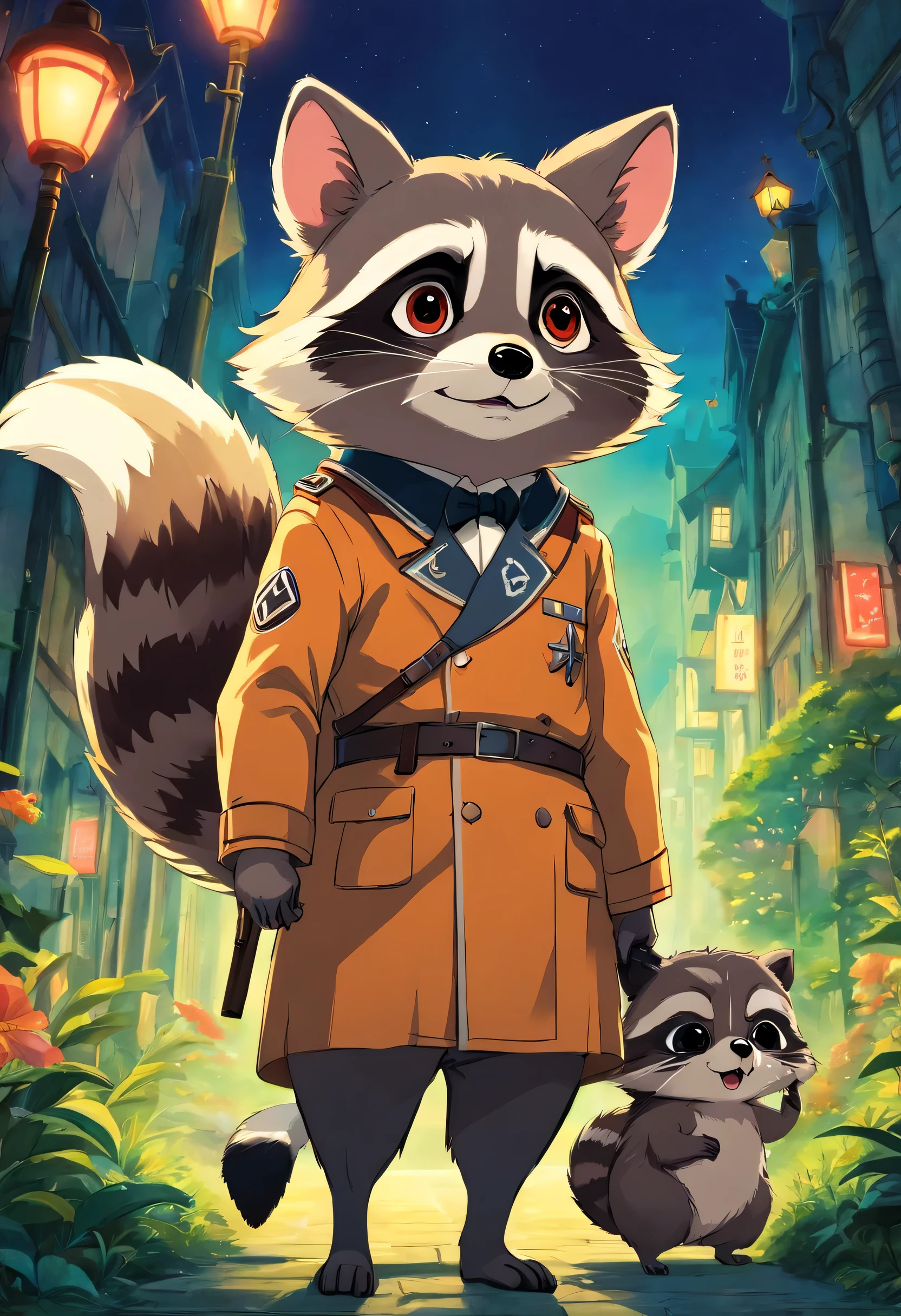 Adolf Hitler turned into a raccoon