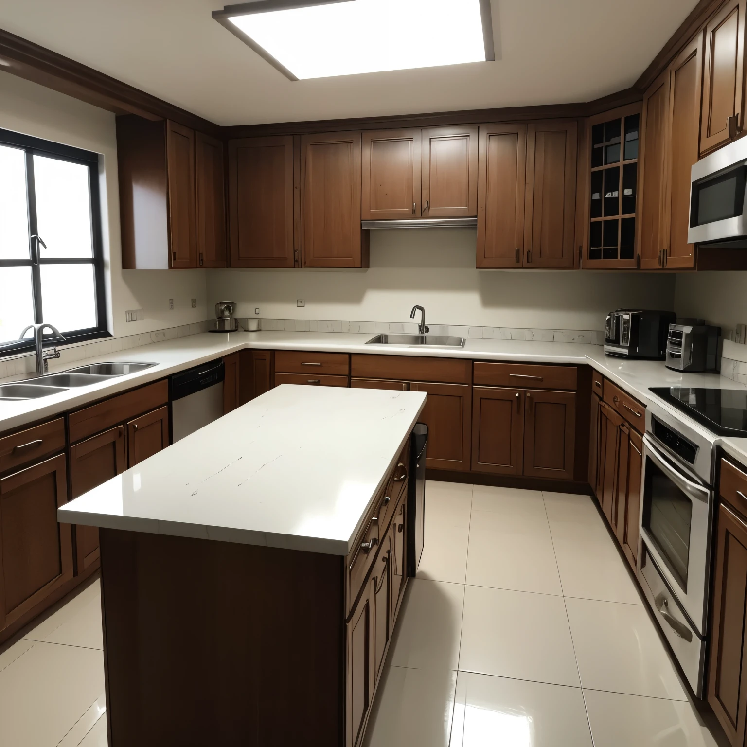 Cocina desordenada y sucia