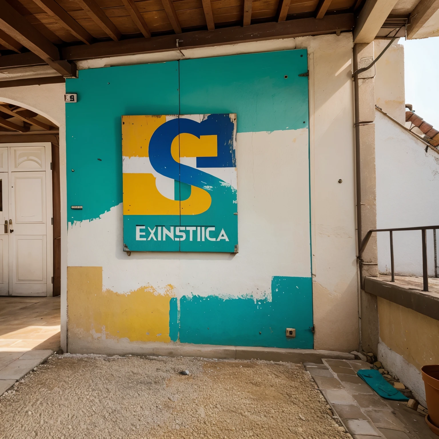Logo vintage de empresa de pintura imobiliaria Marcones Pintor