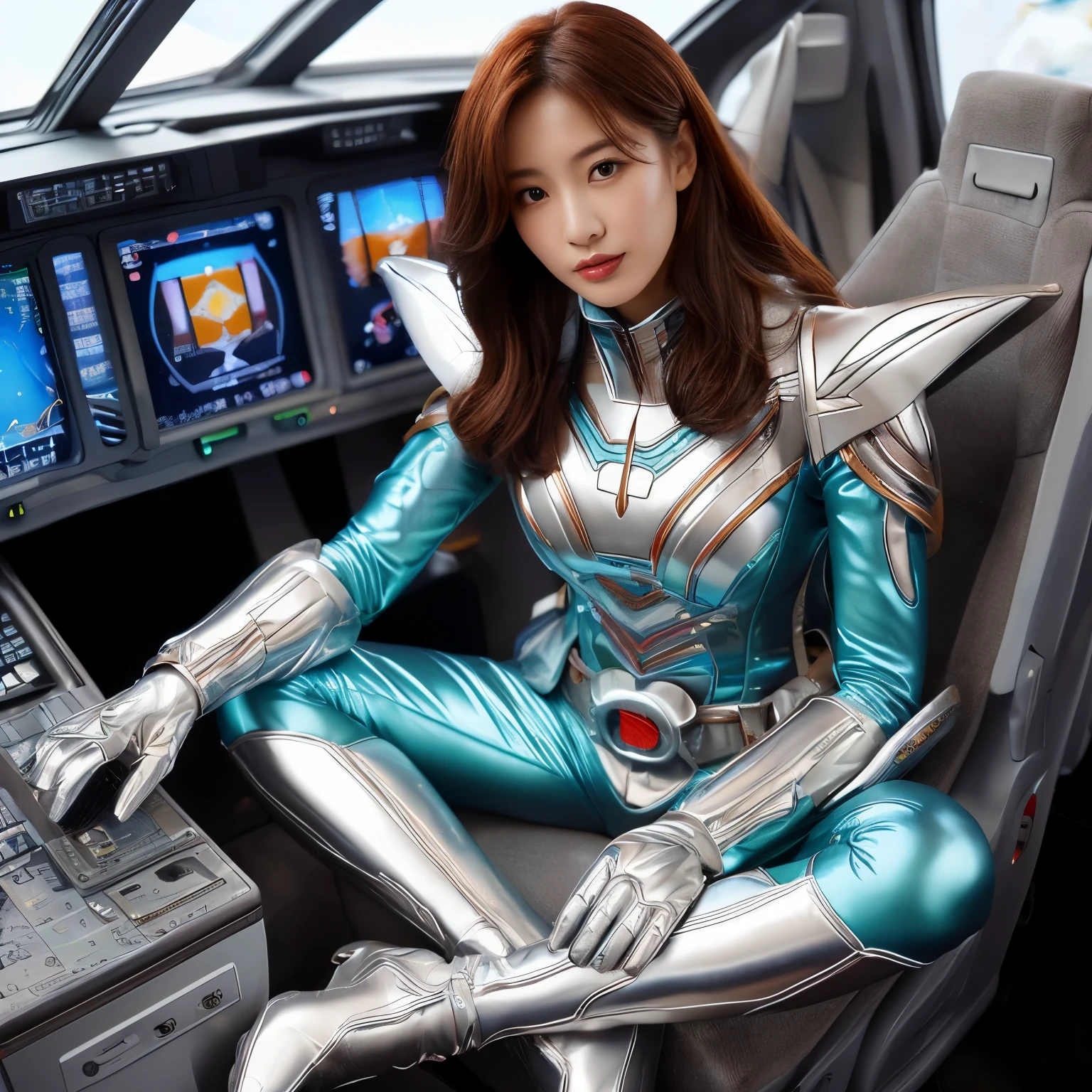 best image quality、Super high resolution、(realism:1.4)、Korean beauty star、The most beautiful KPOP star、horny face、Horny Korean makeup、erotic expression、A body that makes you want to touch it、erotic photos、((Realistic shiny satin fabric texture、High-gloss stretch satin fabric that is smooth and smooth to the touch.、The drape of the curved part of the shiny satin fabric、strong shiny costume、The smooth and beautiful quality and luster of the costumes、A shiny costume made of high-quality satin fabric with high density.、Smooth to the touch oil light liang ice 縝绸 ultra-class battleship skin coat COS、Super Sentai Women's Heroine Suit、Texture of costumes that satin fetishists respond to、Thin, glossy stretch satin fabric)),8K photo quality