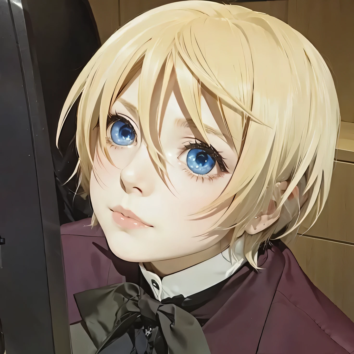 Alois trancy , blonde hair, blue eye