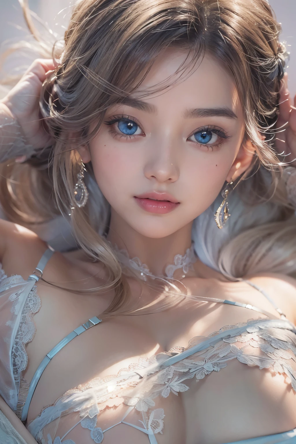 1woman, (Ultra realistic, high res), (highly detailed eyes, highly detailed hair, highly detailed face, highly detailed plump lips), (off shoulder with open breasts), breasts, upper body, caute smile, (best quality:1.4), Raw photo, (realistic, photo-realistic:1.37), professional photography, cinematic light, (fine face: 1.2),fashion model 20 years old, cute, [[[[pure eyes]]]], [[[[closeup]]]], [[[[chest]]]], [[[[neck]]]], [[[[shoulders]]]], perfect eyes, perfect iris, perfect lips, perfect teeth, perfect skin, soft front light, glow, HDR, (muted colors:1.2), Retrato da mulher、white skin、((cabelo Castanho ondas suaves)) Best Blanco Romantico、8k resolution、Frente Illuminada、アメリカの女の子のPortrait、solo、20-year-old、beautiful face、Upper body、medium side cut、beautiful black hair、beautiful little face woman, solo,　black theme,　look at the audience,one woman, It&#39;s real, Wolfsan-6500-V1.3, anime、animeスタイル、beautiful diamond eyes、20 year old american girl、braided hair、swimsuit、portrait beautiful detailed woman, very detailedな青い顔, Reality, beautiful narrow blue eyes, huge file size, Super detailed, High resolution, very detailed, highest quality, masterpiece, An illustration, very detailed, ticker, Unite, 8K painting wallpaper, fine, fine details, masterpiece, highest quality, Hvery detailed ticker uniform 8K wallpaper, face light movie lighting、cuteブラウス, dark background, oil, masterpiece, diffused soft film lighting, Portrait, highest quality (perfect face:1.4),stunning girl pictures,(8K and、photorealistic:1.25) 、(lip gloss、eyelashes、shiny face、shiny skin、highest quality、超High resolution、Depth of the bounds written、chromatic aberration、caustic road lighting、natural shading、sexy 1girl, Extremely cute, Amazing face and eyes, (Beautiful lovely smile), (extremely detailed beautiful face), bright and shiny lips, (cute bikini:1.3), (very elaborate lace bra:1.5), smooth skin, super beautiful, attractive, (Best Quality:1.4), (hyper quality), (Ultra-detailed), (hyper-realistic, Photorealsitic:1.37), Authentic skin texture, complex details, extremely detailed CG unified 8k wallpaper, RAW Photos, professional photograpy, Cinematic lighting, coast, sea, palm trees,masterpiece, best quality, high quality, High definition, High quality texture, High quality shadow, high detail, beautiful detailed, finely detailed, extremely detailed cg, detailed texture, a realistic representation of the face, realistic, colorful, delicate, Cinematic Light, sidelighting, Lens Flare, Ray tracing, sharp focus, (intrica