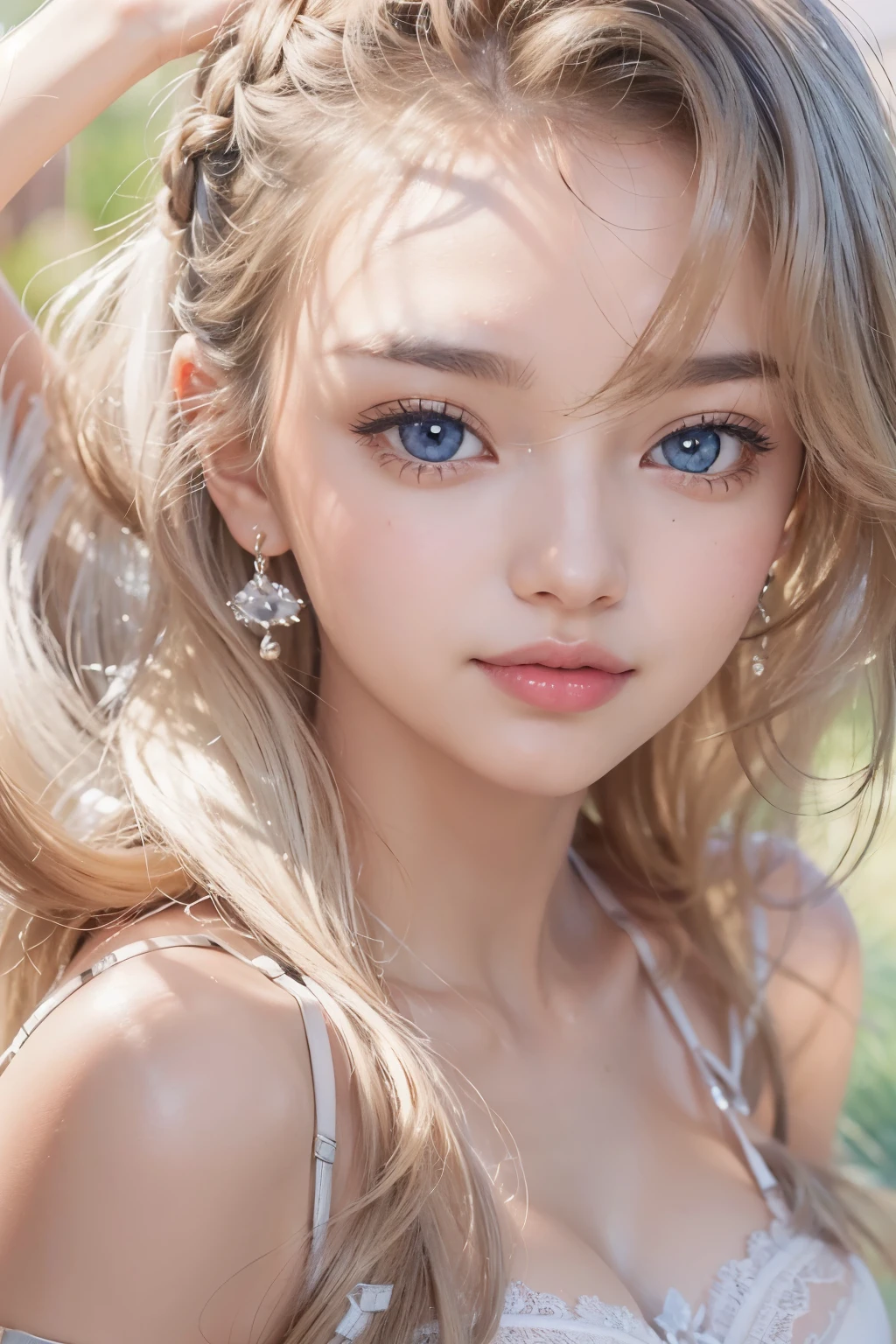 1woman, (Ultra realistic, high res), (highly detailed eyes, highly detailed hair, highly detailed face, highly detailed plump lips), (off shoulder with open breasts), breasts, upper body, caute smile, (best quality:1.4), Raw photo, (realistic, photo-realistic:1.37), professional photography, cinematic light, (fine face: 1.2),fashion model 20 years old, cute, [[[[pure eyes]]]], [[[[closeup]]]], [[[[chest]]]], [[[[neck]]]], [[[[shoulders]]]], perfect eyes, perfect iris, perfect lips, perfect teeth, perfect skin, soft front light, glow, HDR, (muted colors:1.2), Retrato da mulher、white skin、((cabelo Castanho ondas suaves)) Best Blanco Romantico、8k resolution、Frente Illuminada、アメリカの女の子のPortrait、solo、20-year-old、beautiful face、Upper body、medium side cut、beautiful black hair、beautiful little face woman, solo,　black theme,　look at the audience,one woman, It&#39;s real, Wolfsan-6500-V1.3, anime、animeスタイル、beautiful diamond eyes、20 year old american girl、braided hair、swimsuit、portrait beautiful detailed woman, very detailedな青い顔, Reality, beautiful narrow blue eyes, huge file size, Super detailed, High resolution, very detailed, highest quality, masterpiece, An illustration, very detailed, ticker, Unite, 8K painting wallpaper, fine, fine details, masterpiece, highest quality, Hvery detailed ticker uniform 8K wallpaper, face light movie lighting、cuteブラウス, dark background, oil, masterpiece, diffused soft film lighting, Portrait, highest quality (perfect face:1.4),stunning girl pictures,(8K and、photorealistic:1.25) 、(lip gloss、eyelashes、shiny face、shiny skin、highest quality、超High resolution、Depth of the bounds written、chromatic aberration、caustic road lighting、natural shading、sexy 1girl, Extremely cute, Amazing face and eyes, (Beautiful lovely smile), (extremely detailed beautiful face), bright and shiny lips, (cute bikini:1.3), (very elaborate lace bra:1.5), smooth skin, super beautiful, attractive, (Best Quality:1.4), (hyper quality), (Ultra-detailed), (hyper-realistic, Photorealsitic:1.37), Authentic skin texture, complex details, extremely detailed CG unified 8k wallpaper, RAW Photos, professional photograpy, Cinematic lighting, coast, sea, palm trees,masterpiece, best quality, high quality, High definition, High quality texture, High quality shadow, high detail, beautiful detailed, finely detailed, extremely detailed cg, detailed texture, a realistic representation of the face, realistic, colorful, delicate, Cinematic Light, sidelighting, Lens Flare, Ray tracing, sharp focus, (intrica