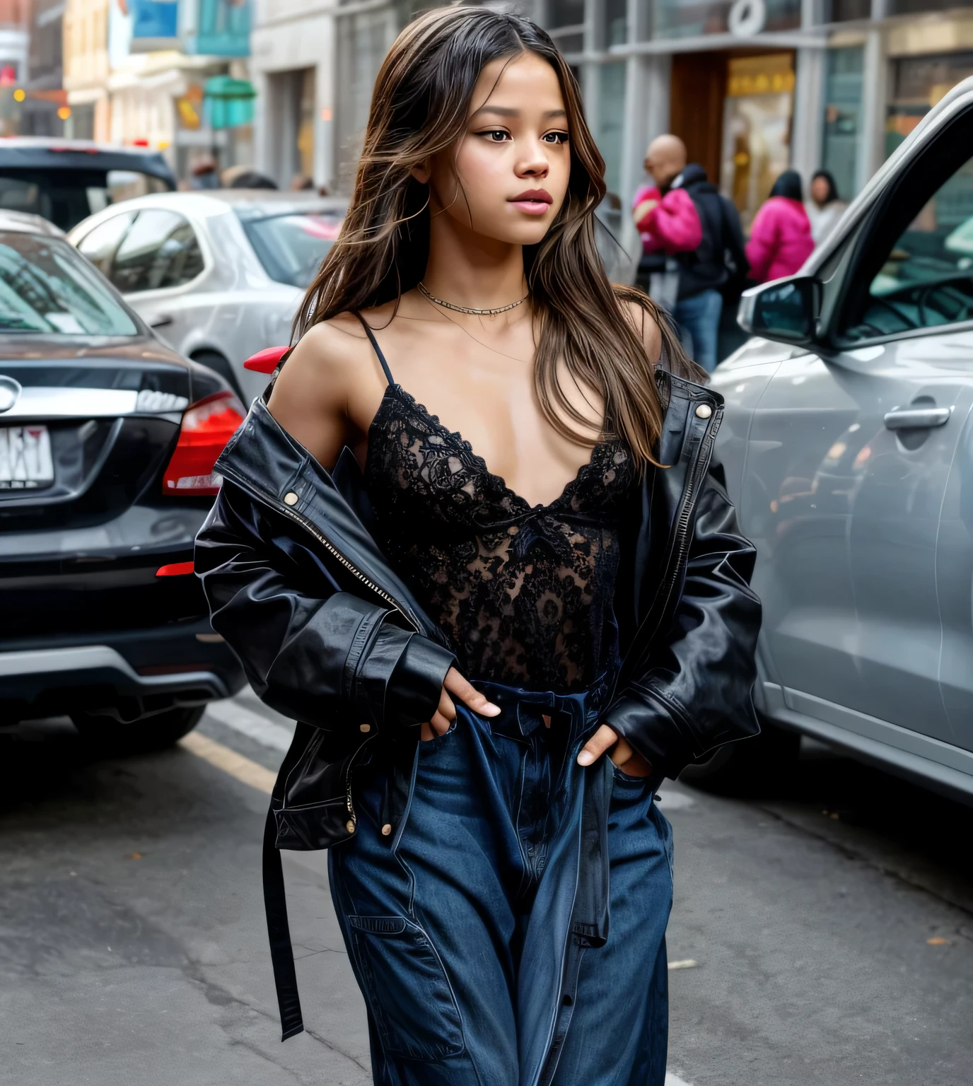 Jenna Ortega, alluring pose 