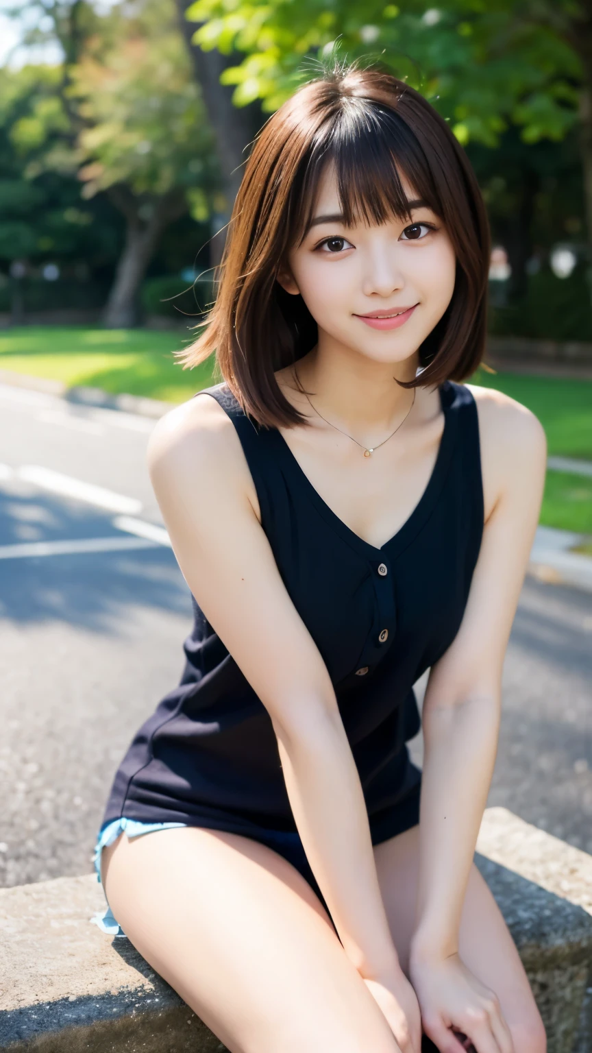 ((Best Quality, 8K, Masterpiece: 1.3)), 1girl, Slender Beauty: 1.3, (Casual hairstyle, Upper body: 1.2), Swimming, Suspenders: 1.1, Super fine face, Delicate eyes, Double eyelids, smile, in the pool