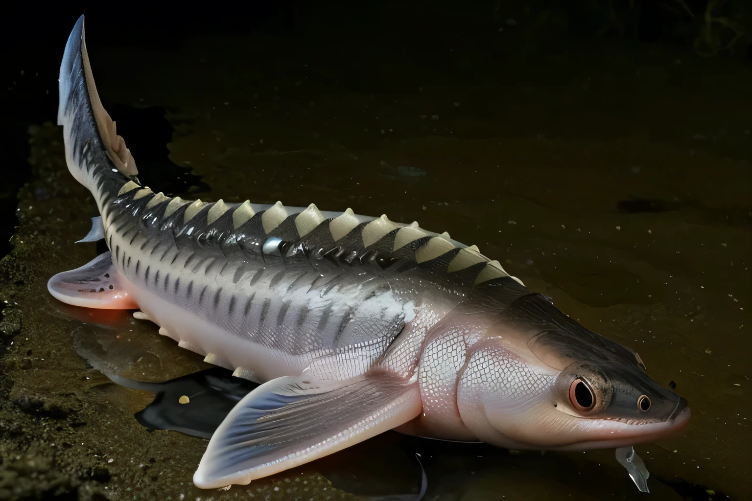 Make this sturgeon fish really beautiful 
