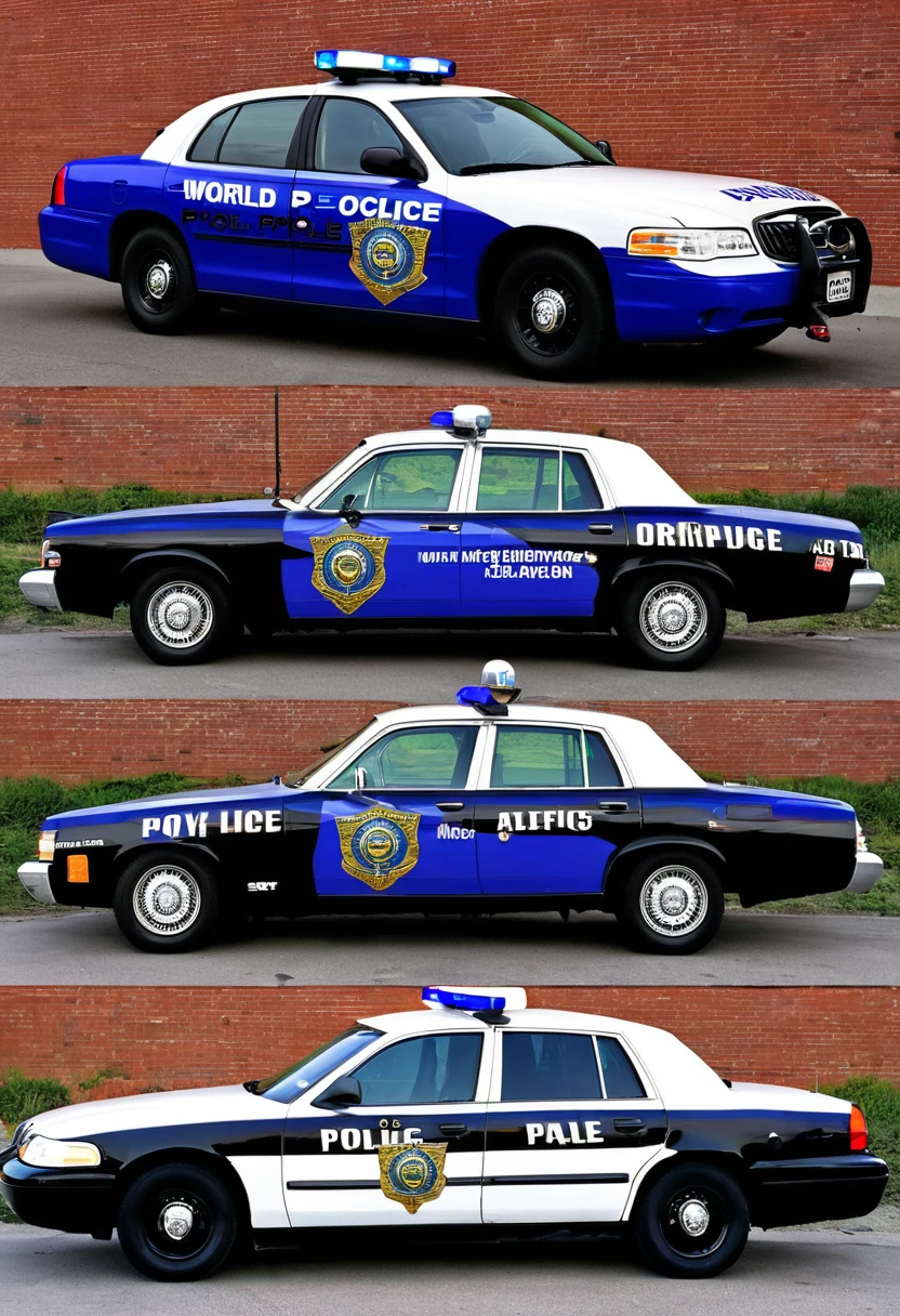 World police cars, car graphics, and reality,