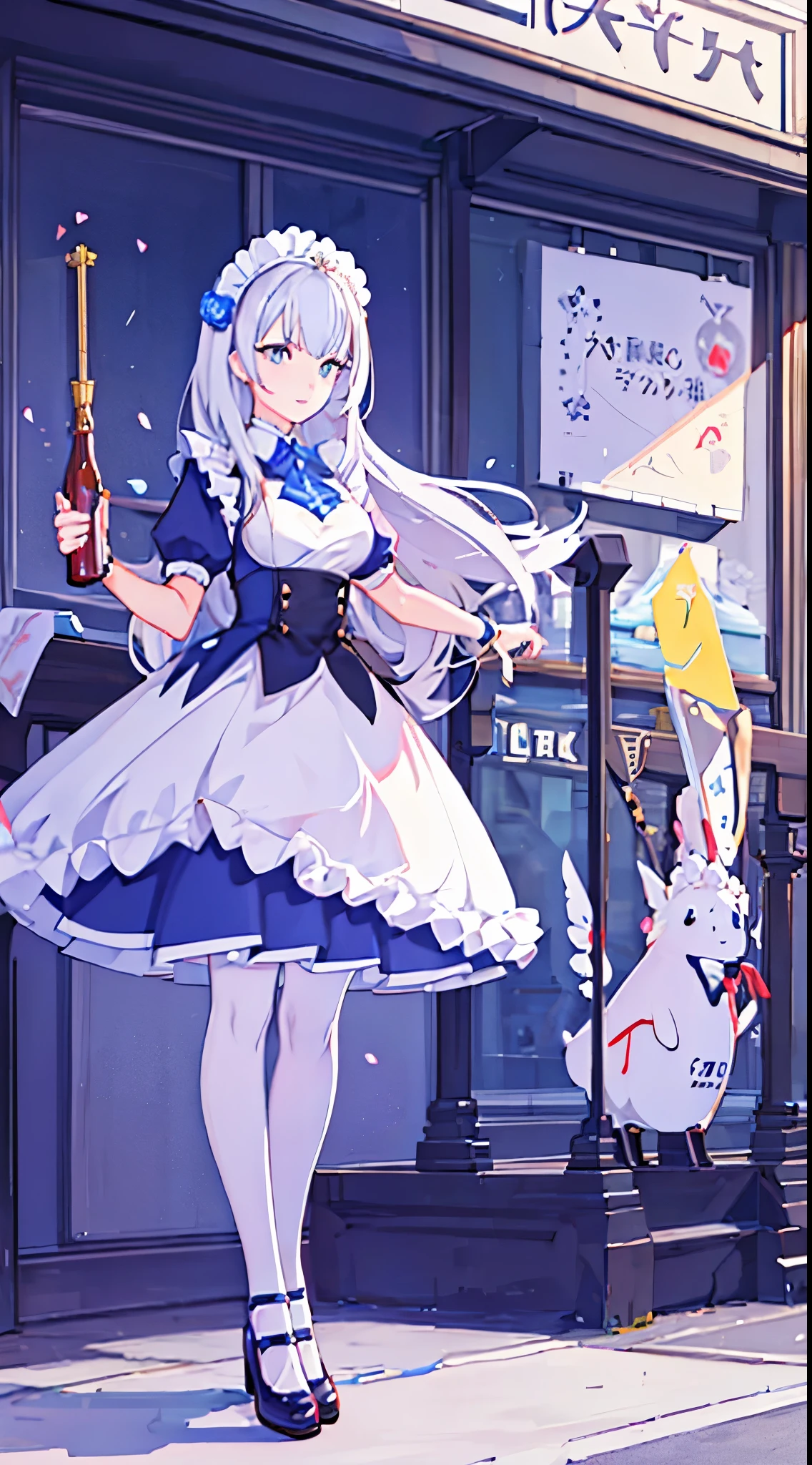 Noelle (Geshin impact), maid, perfec girl, 1girl, perfecto body, full body, Masterpiece, wallpaperHD, 