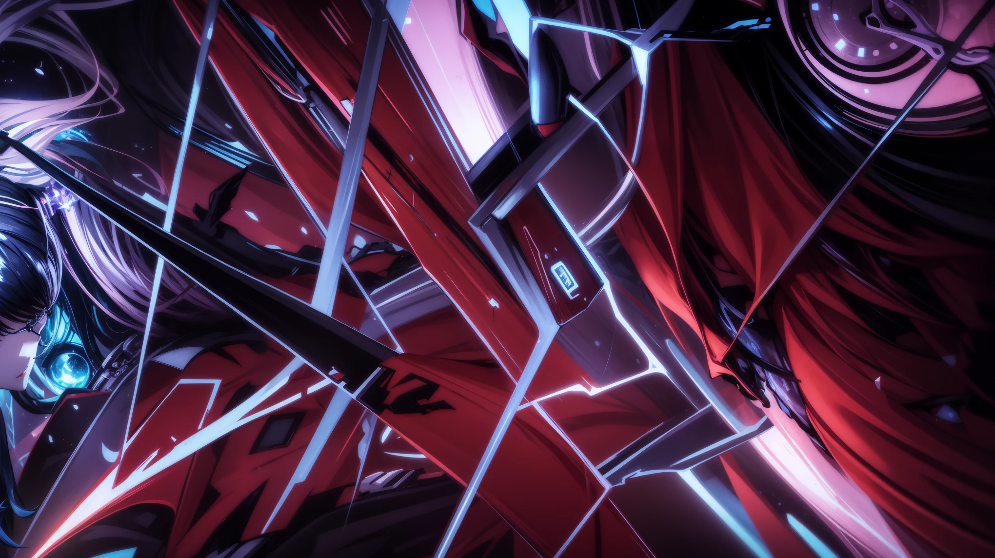 personnage d'anime with futuristic glasses and futuristic background, Epic work of'anime, style animé 4k, detailed digital animated art, Epic anime style, culprit equipment'efforcer splash art, fond d'écran splash art art promotionnel, digital cyberpunk animated art, art abstrait animé, Hyper detailed anime style, fond d'screen'4K animated art, league of legends illustration, fond d'4k animated screen