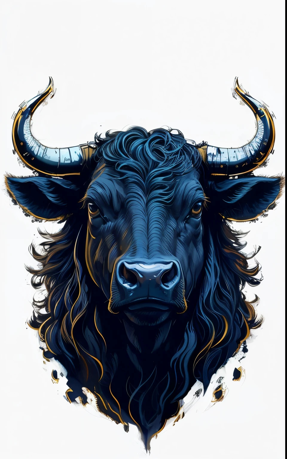 High detail, cow head