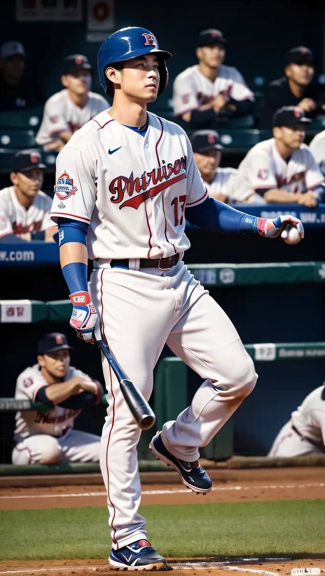 (Raw photo, highest quality)(8K, highest quality, masterpiece: 1.2), Super detailed, super resolution, (realistic, realistic photo: 1.37) Japan, baseball uniform, 20th generation, Happy, beautiful eyes