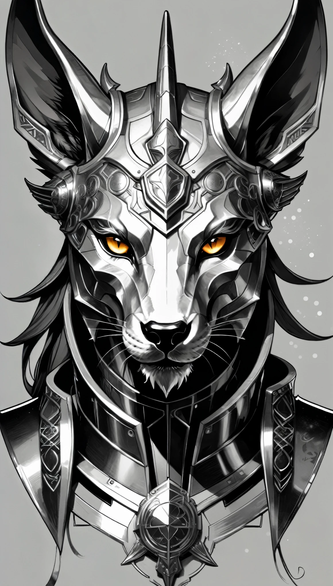 (Pencil_Sketch:1.2, messy lines, greyscale, traditional media, sketch),Horned golden-headed creature, Portrait of Dragon Knight, Mysterious Anubis Valkyrie, Super detailed fantasy characters, Robot dragon portrait, Sleipnir&#39;s photo, ghost of anubis, (--hand-angle=up),Covered in blood from head to toe)., v-shaped eyebrows, chiaroscuro, sparkle, dutch angle, Wide-Angle, f/4.0, Sony FE GM, zoom layer, Wide-Angle, panorama, anaglyph, Cubist Futurism, by Alfons Mucha, UHD, masterpiece, ccurate, anatomically correct, super detail, high details, award winning, best quality, highres, high quality