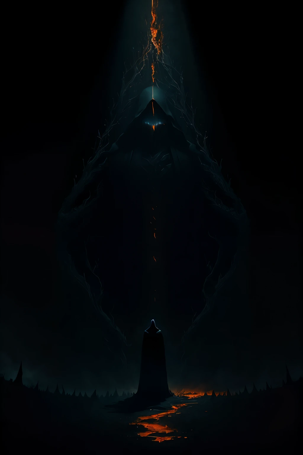 In the depths of darkness and despair, an all-black metal anthems of wrath concept album and artwork unfold. The stage is set with an ominous backdrop of looming shadows and obscure silhouettes. The color palette is dominated by rich, inky blacks, accentuated by the piercing glow of dim red and orange flames. Each album art piece is a masterclass in macabre beauty, filled with intricate, intricately detailed imagery that evokes a sense of primal, raw emotion.

Avoiding the limelight, the hooded figure at the heart of this musical and visual journey remains shrouded in mystery. His body cloaked in dark rob