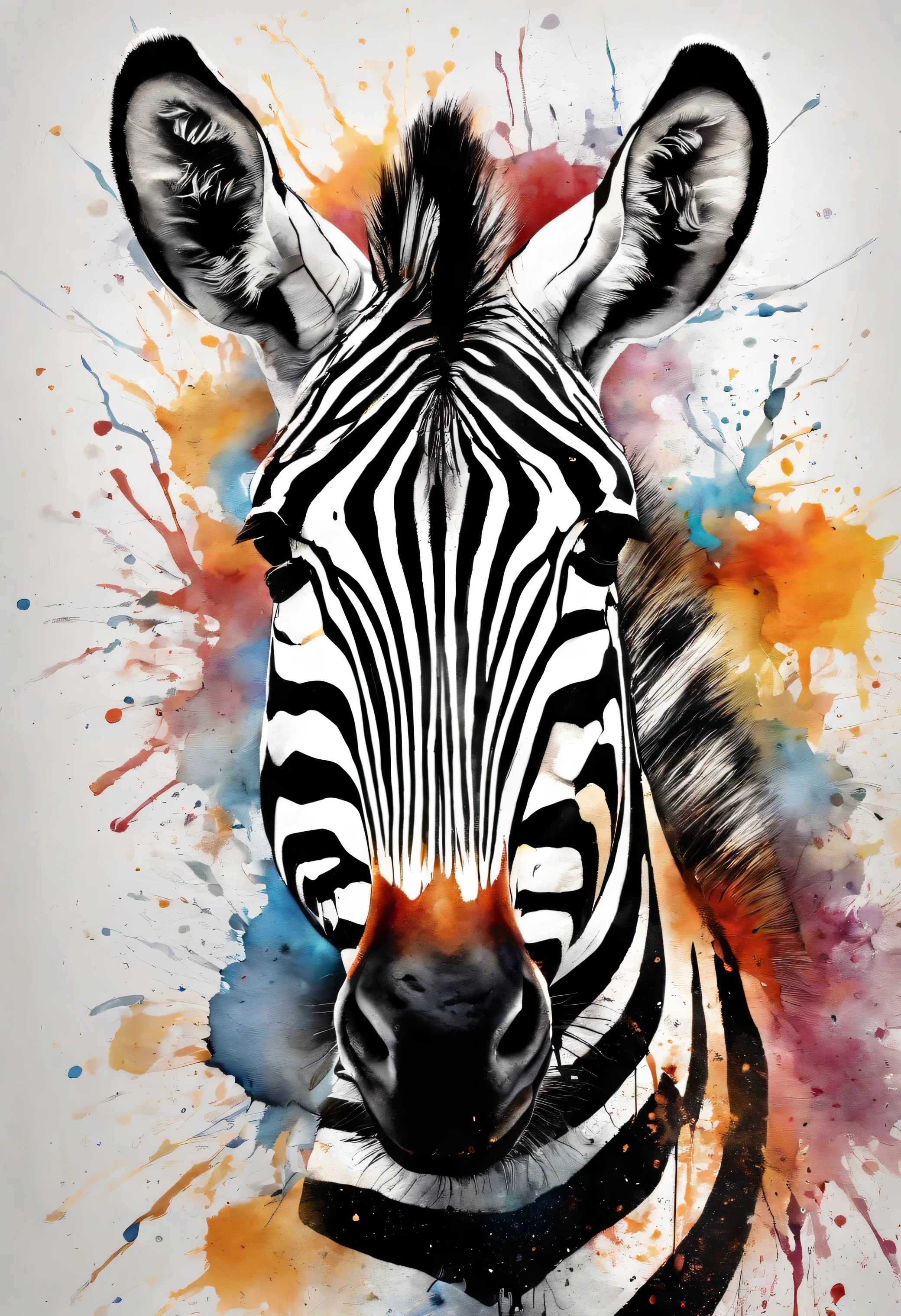 zebra head painting with a splatter background and spray paint effect, by Eugeniusz Zak, watercolor art, by Károly Lotz, watercolor painting, watercolor painting style, watercolor detailed art, by Reuben Tam, watercolor digital painting, watercolor paint, masterfully detailed watercolor, watercolor art, Grzegorz Rutkowski
