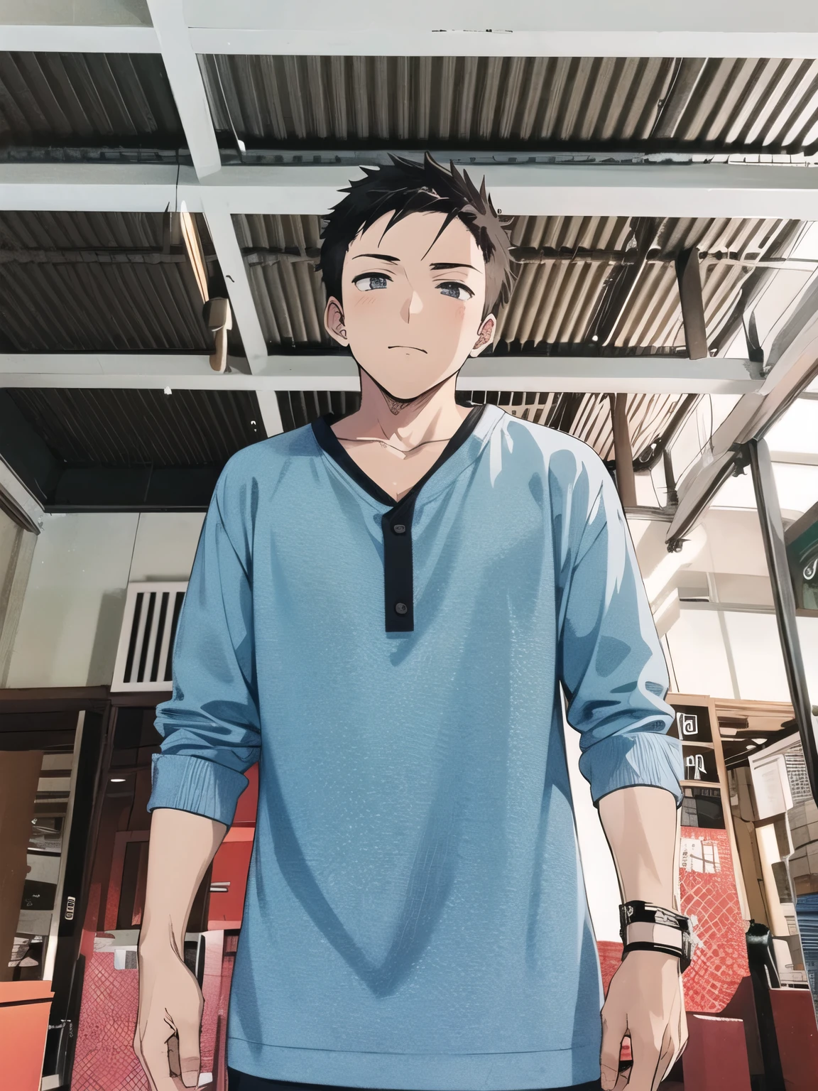 Anime boy cool cute white skin