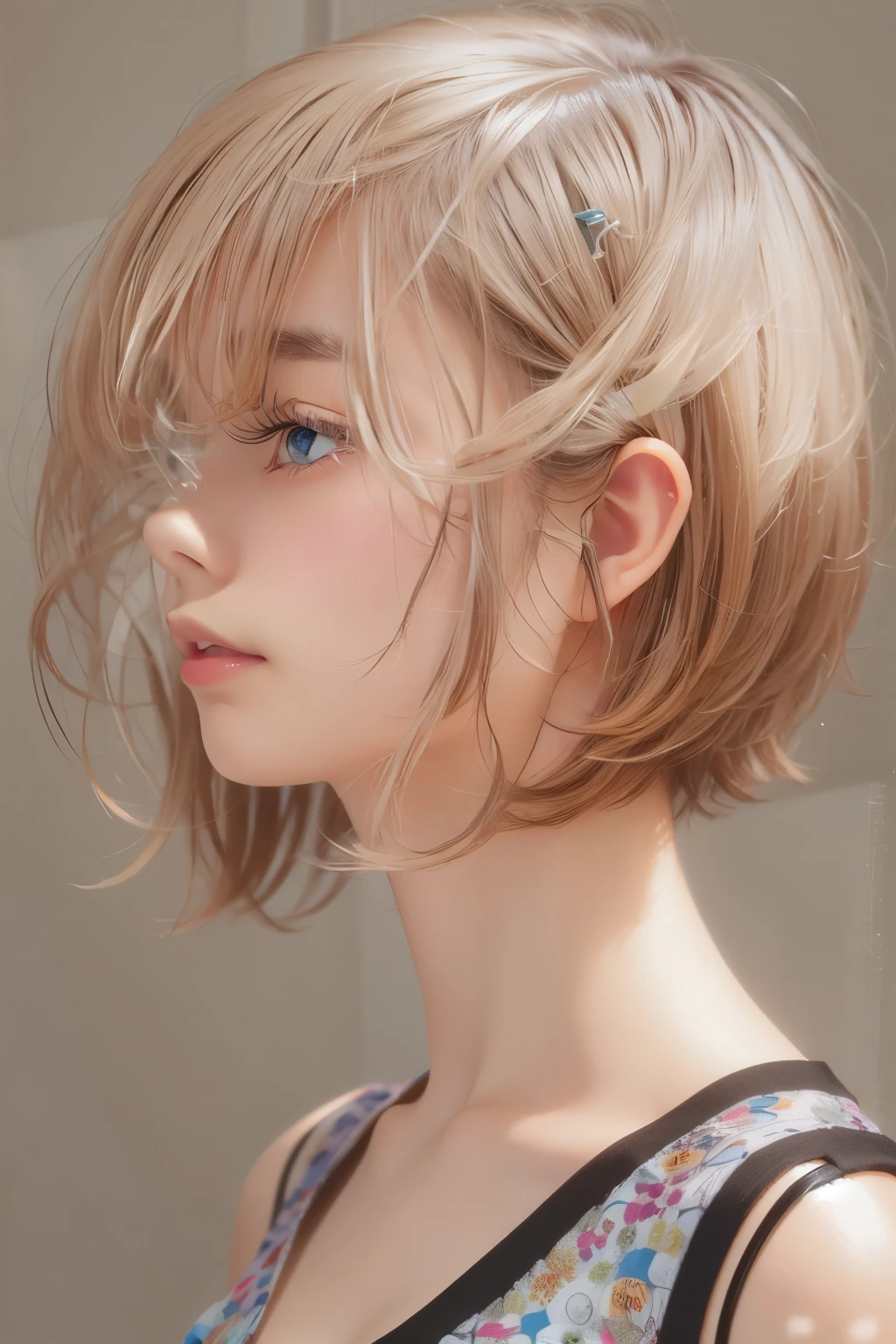 master piece , best quality , short hair , woman , clothes
