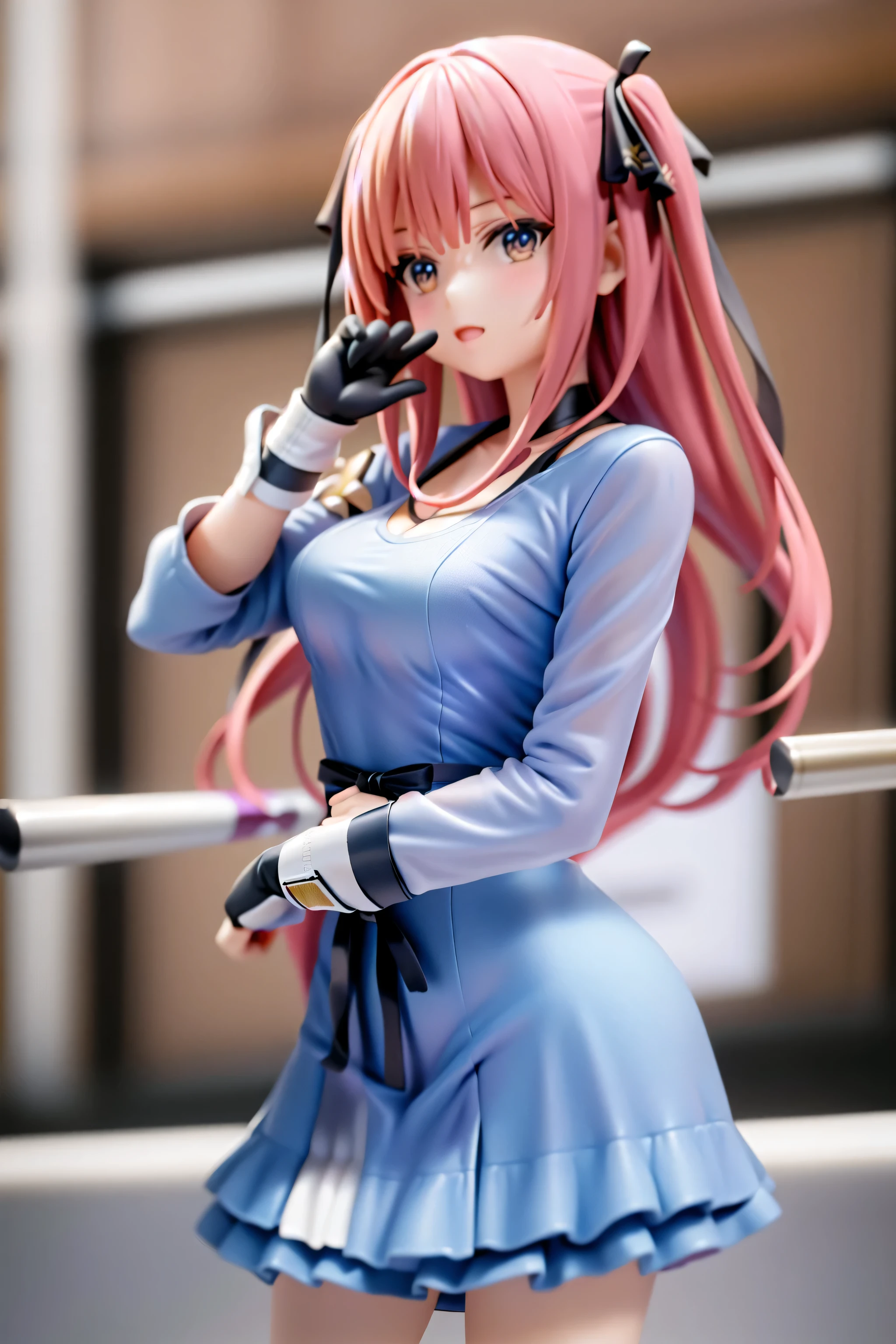 Imagen arafed de una mujer con un vestido corto posando para una foto., Detalles finos. chicas de primera linea, asuna yuuki, from chicas de primera linea, estilo carril azul, ( figura muy detallada ), with the index finger, pose casual, chicas de primera linea style, also, Rena nunen estilo 3/4, figura emergente del desfile, kantai collection style, correr, 8k UHD resolution, very high resolution quality
