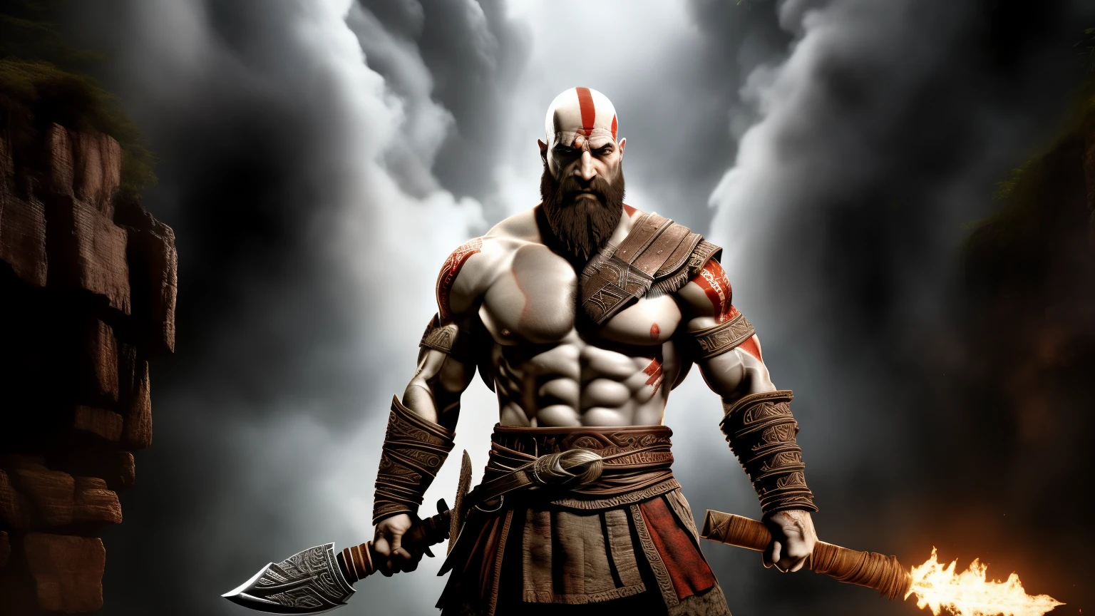 Kratos God Of War Ascension no templo de Delfos
((Melhor qualidade)), ((obra de arte)), (detalhado), original character without modifications perfect