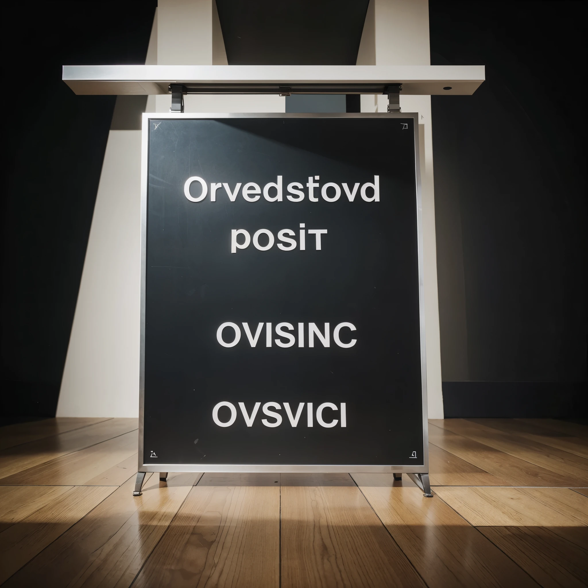 Sign for a powerpoint presentation that says objective 