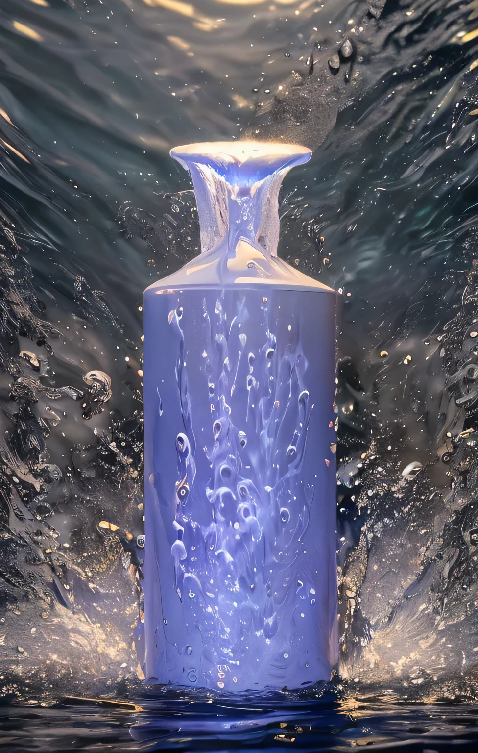 water splash closeup, Winning photo, Water splash in depth of field, Super details, Untrue Engine, brush, 3D art, true, Glow special, Post effects, Optical flare, Stylistic expression,