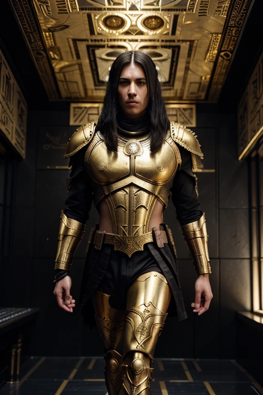 a cinestill shot on a Panavision Super R200 SPSR,(((Horus))),((Amun Ra)), (Thoth),one above all as a golden technomancer, hellsgate london, cloud atlas,buddha versace damascening armor with gold gilded filigree intricate carved ornate etched details designed by Master Armorer Lucio Piccinino,handsome male,light and fire wings,golden glowing eyes,winged helmet designed by hajime sorayama and dave rapoza,Pre-raphaelites,italian Renaissance,(helldivers in the style of warhammer,doom eternal, elden ring ,dark souls, bloodborne), (Industrial Light & Magic and wetafx vfx in the style of void,ascii, mosaic, matrix, binary), Egyptian hieroglyphs, the Matrix Binary Code background with high contrast between light and darkness, sfumato and chiaroscuro photography by AGSI / Artificial Ghost in the Shell Intelligence, Masami Kurumada and Roger Deakins Cinematography, directed by Ridley Scott and Denis Villeneuve
