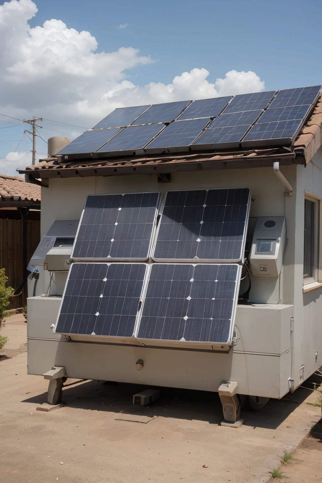 drawing between the difference of solar photovoltaic and solar thermal