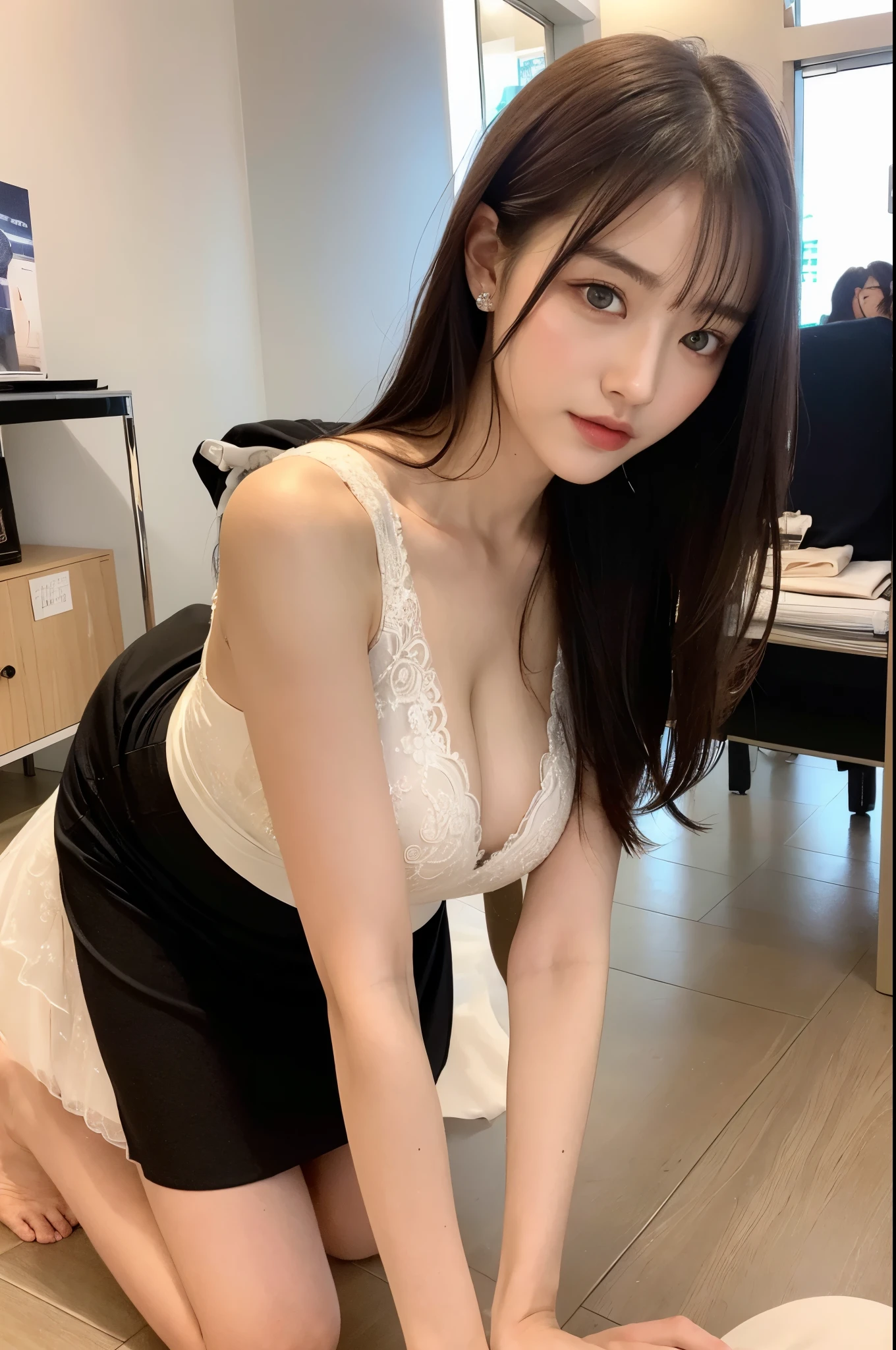 ((best quality, 8k, masterpiece :1.3)), sharp focus :1.2, beautiful woman,Perfect body :1.4, Slim abs :1.2, ((layered long hair, :1.2)), ((bride,Wedding dress)),((Provoked: 1.5)), night: 1.5, cardigan show , rain :1.1, street:1.3, Highly detailed facial and skin textures, delicate eyes, double eyelids