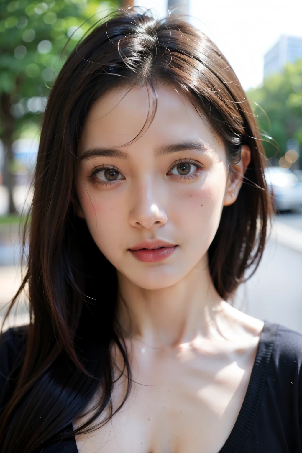 1 girl,35 years old, whole body,city, first person perspective, f/1.8, nikon, Uhd, retina, masterpiece, Accurate, anatomically correct, rough skin, Super detailed, advanced details, high quality, 最high quality, High resolution, 1080p, hd, 4k, 8K