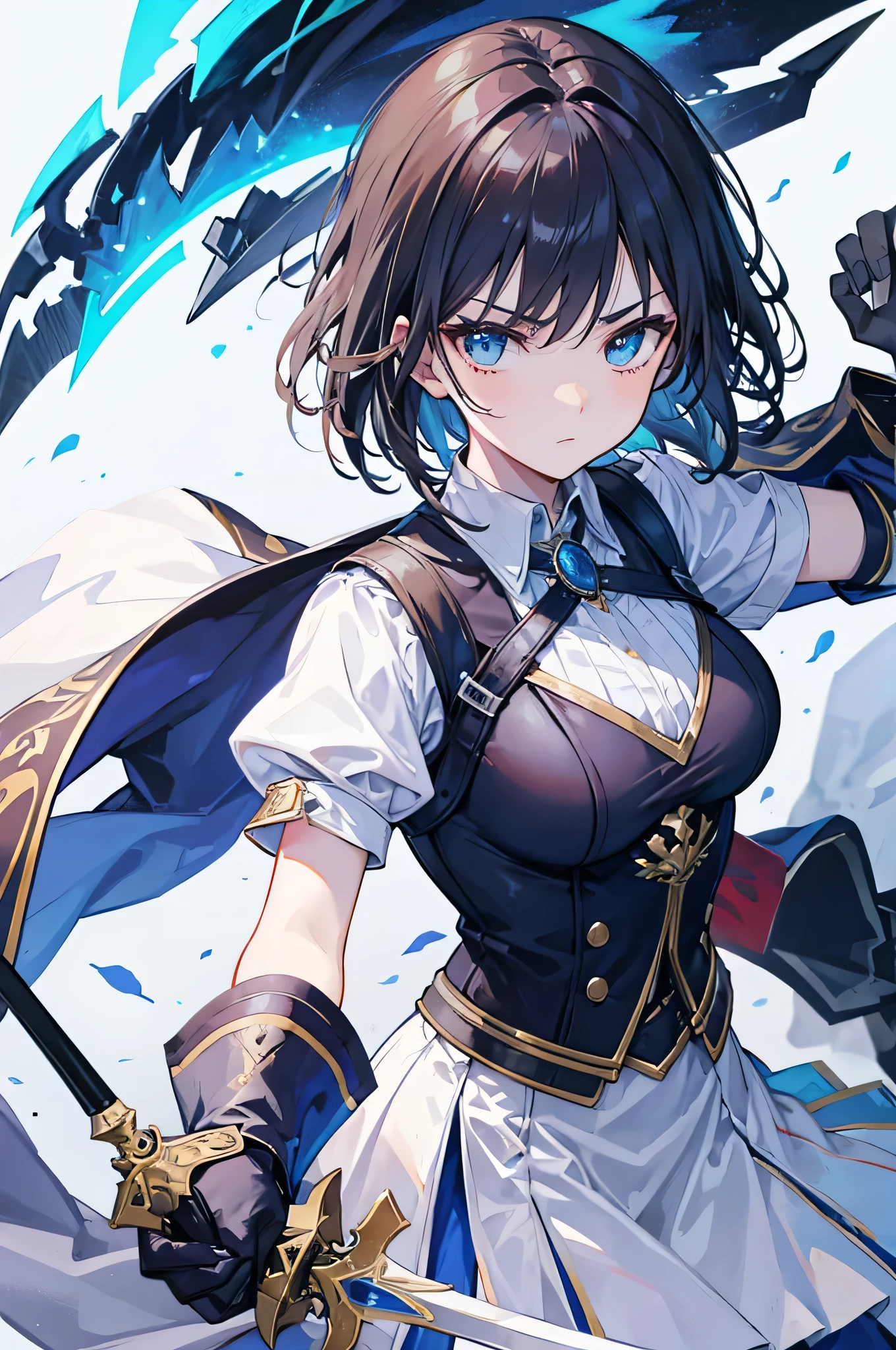 Dynamic pose hand holding sword holding sword in hand,close your face,main character