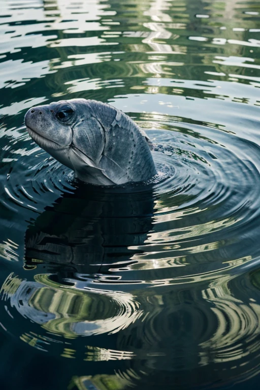 best quality,highres:1.2,ultra-detailed,realistic,sharp focus,photography,reflection,water,serene,peaceful,calm,blue tones,natural lighting,ripples,rays of sunlight,contemplative mood,null