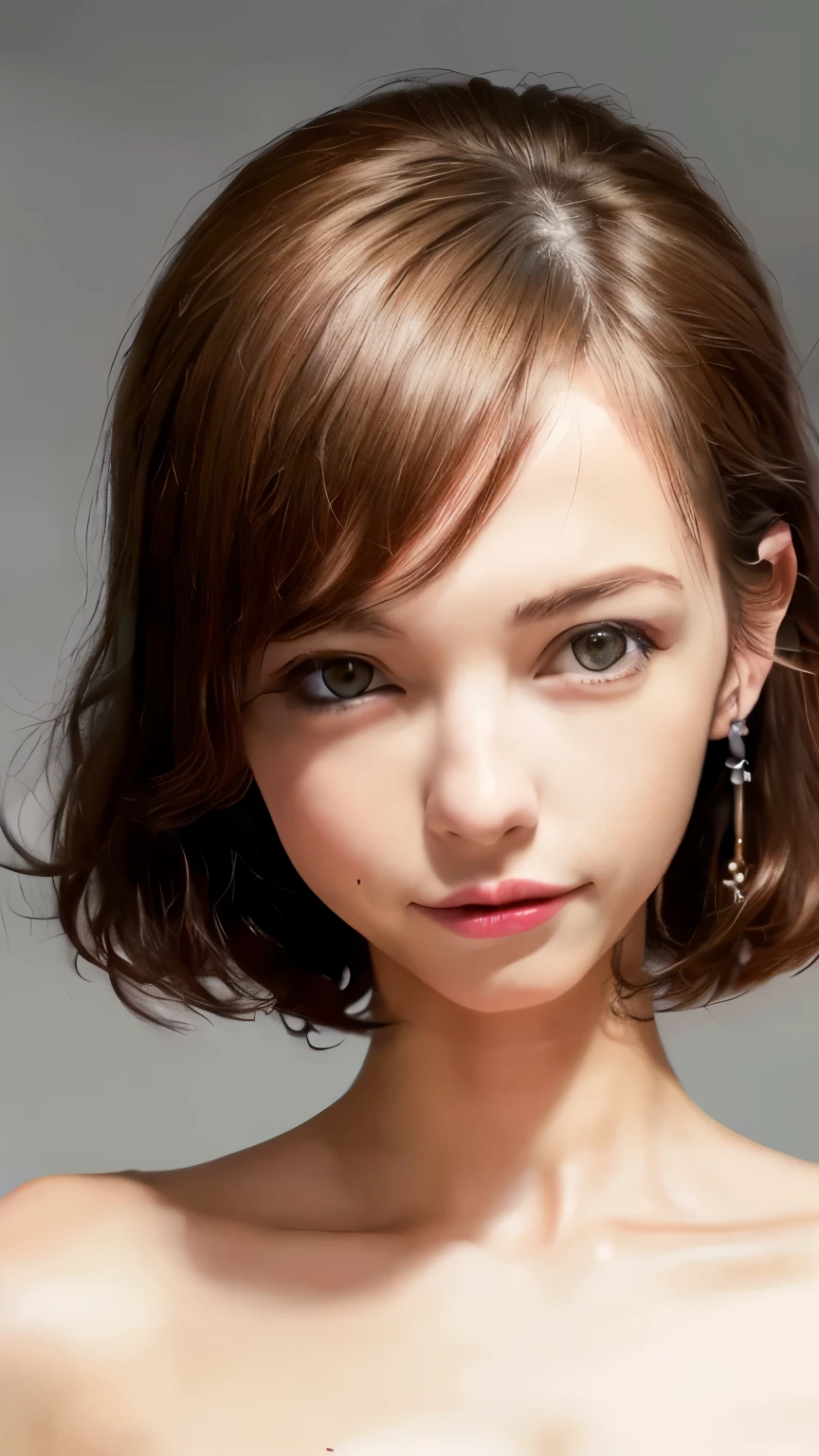 (Best quality, 8k, 32k, Masterpiece, UHD:1.2),Photo of Pretty Japanese woman, 1gril,black short hair, big breasts,(detailed white loose t-shirt:1.2),denim pants,necklace,(detailed blue lace bra:1.1),(leaning forward:1.8),looking at viewer,pov,looking down,across table,(hands on table:1.1),smile,in