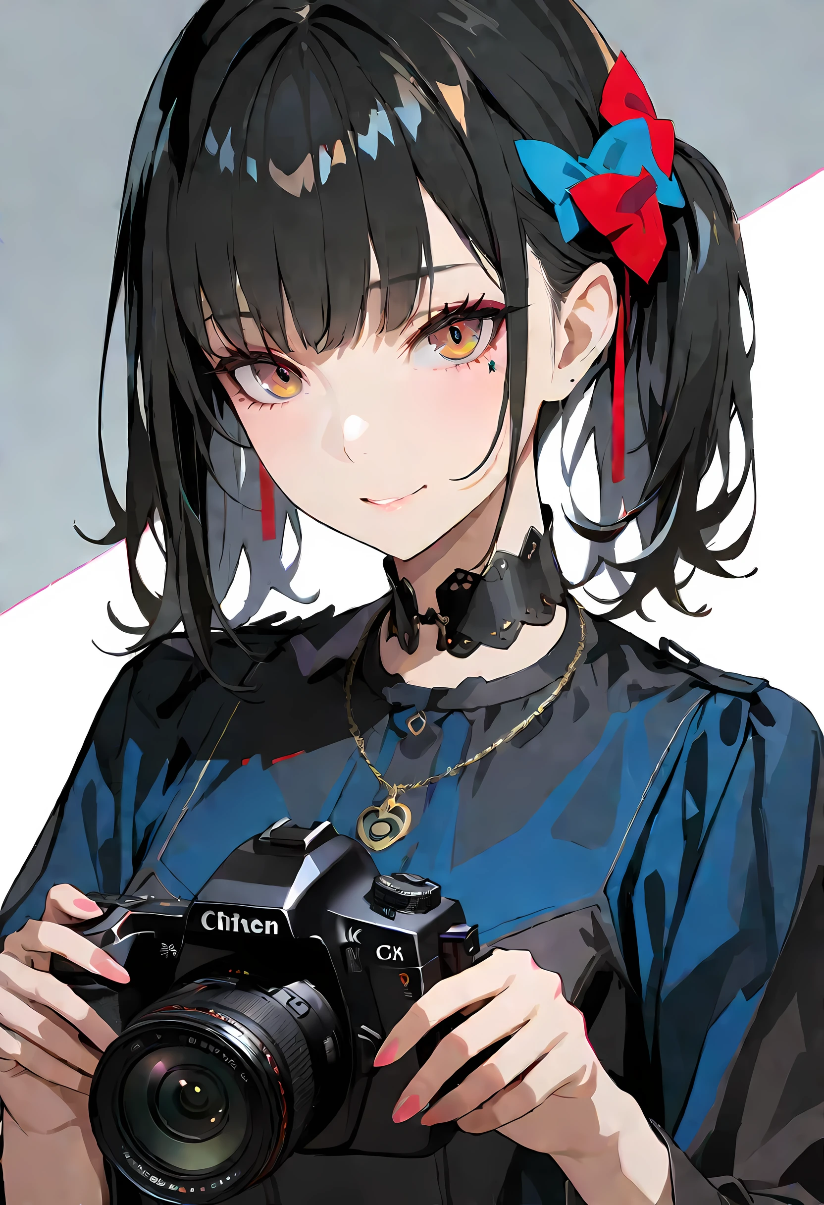 best quality, masterpiece, High resolution, 1 girl, porcelain dress, hair accessories, necklace, jewelry, pretty face, physically, Tyndall effect, actual, dark studio, edge lighting, two-tone lighting, (High detail skin: 1.2), 8K Ultra HD, SLR camera, soft light, high quality, Volumetric light, frank, photo, High resolution, 4K, 8K, background blur,