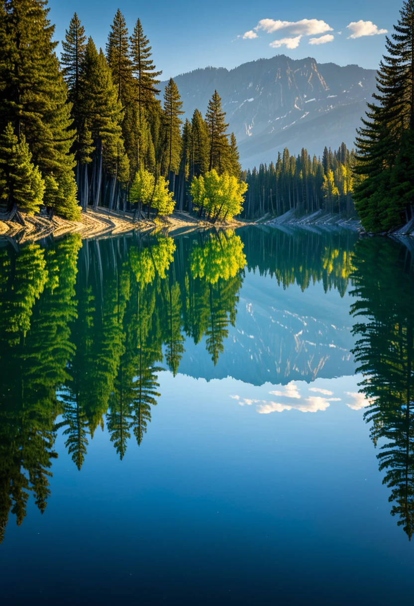 reflections in the lake, reflection