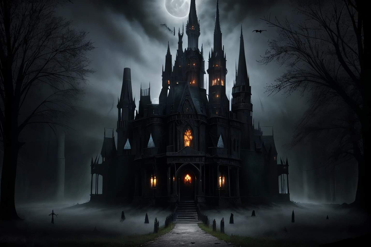 Gothic Fantasy: Dark, mysterious, and often features elements of horror such as vampires, werewolves, and haunted castles.