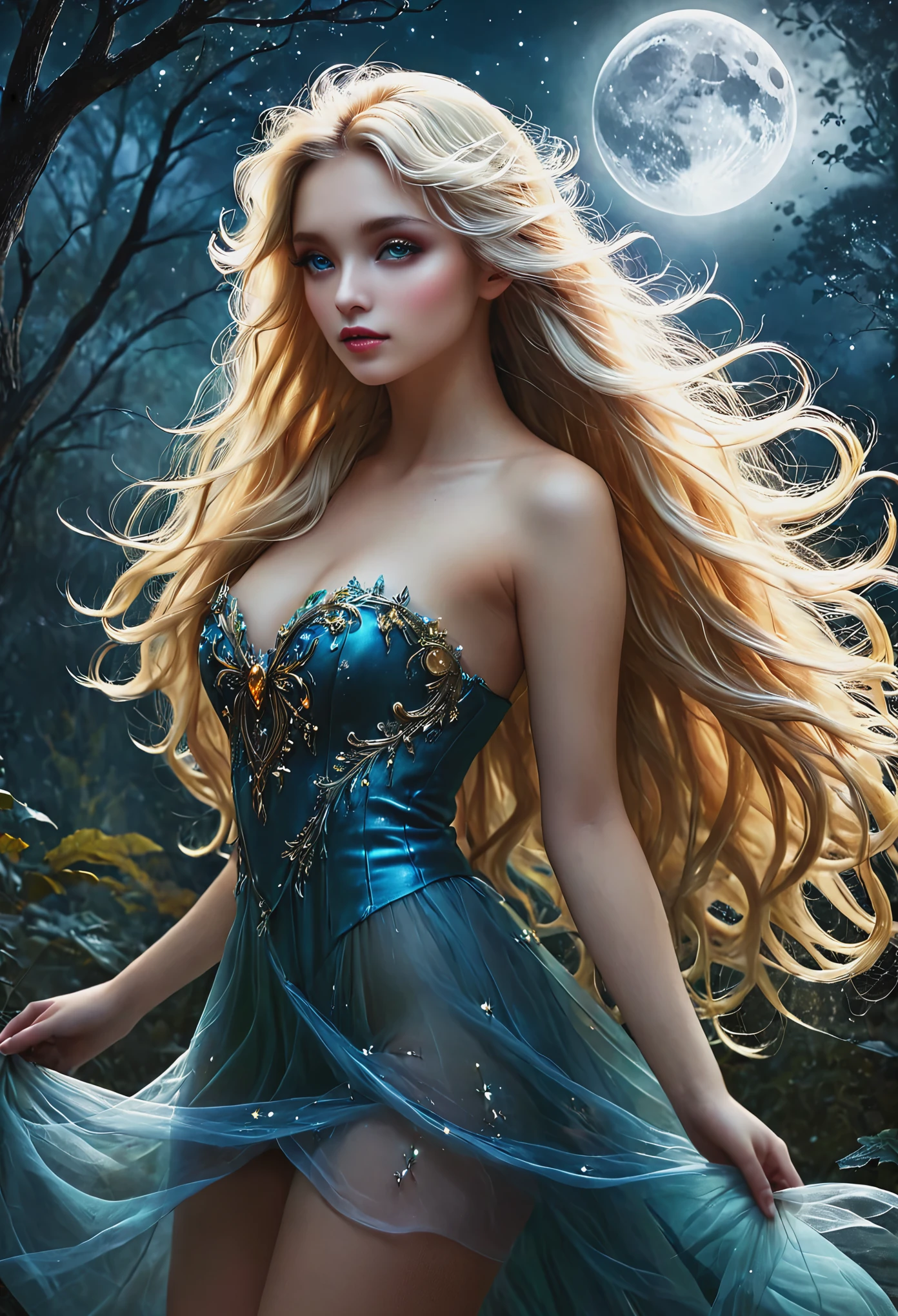 Blonde with long hair, Phantom Moon Fairy