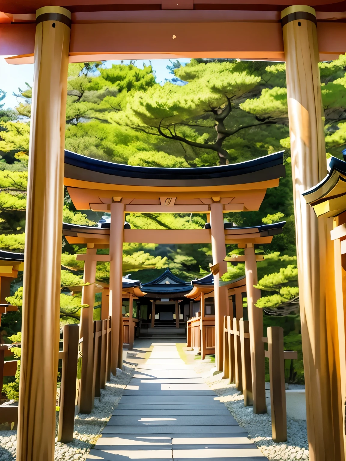 Torii background、shrine background