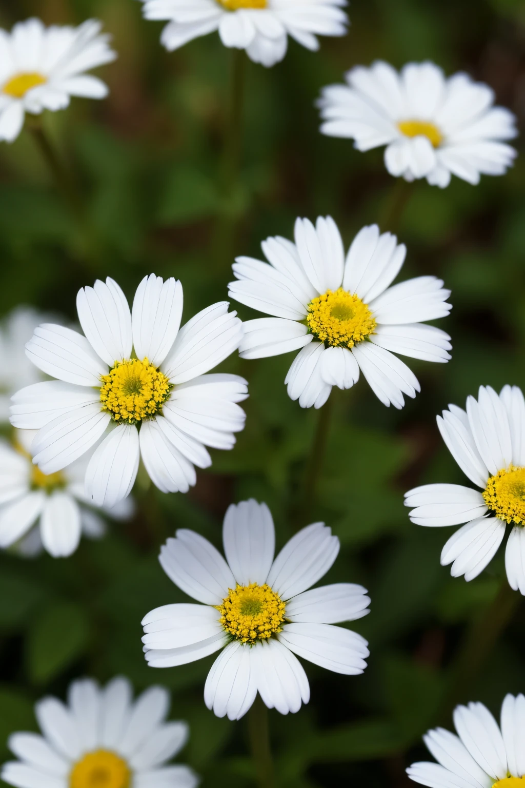 close up white tiny little flowers